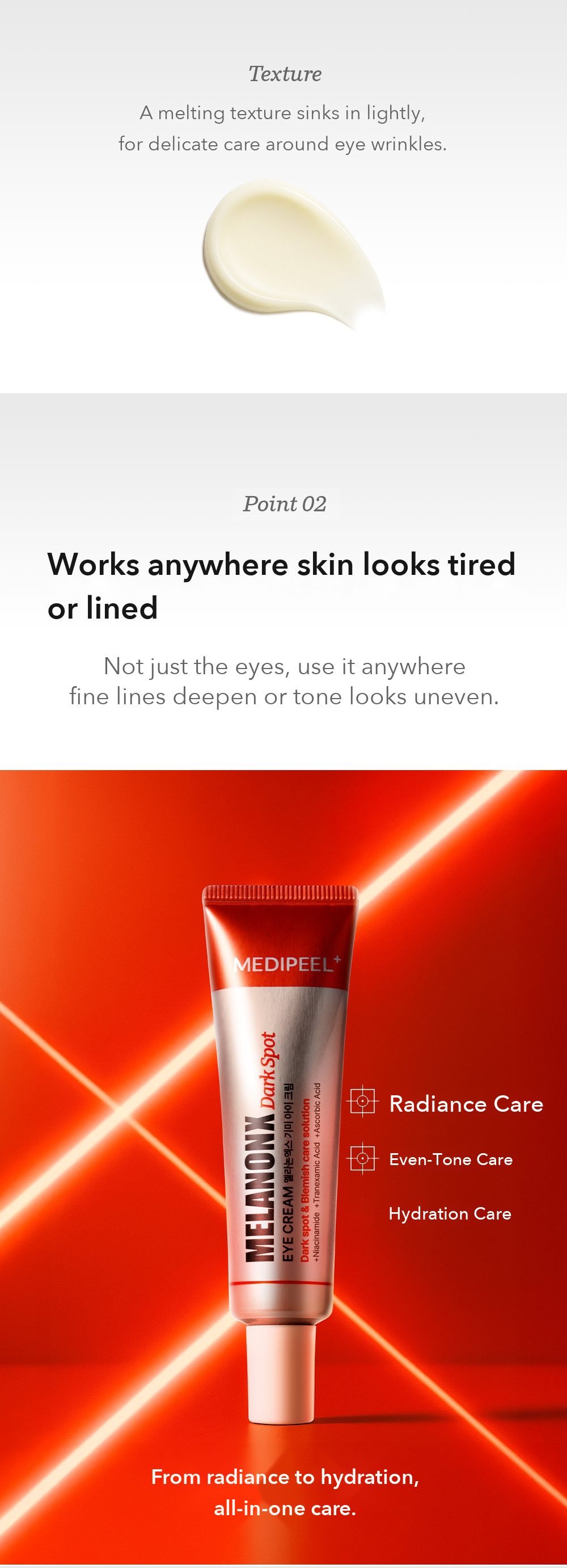 MEDIPEEL Melanon X Tone Care Eye Cream 20ml detail 05