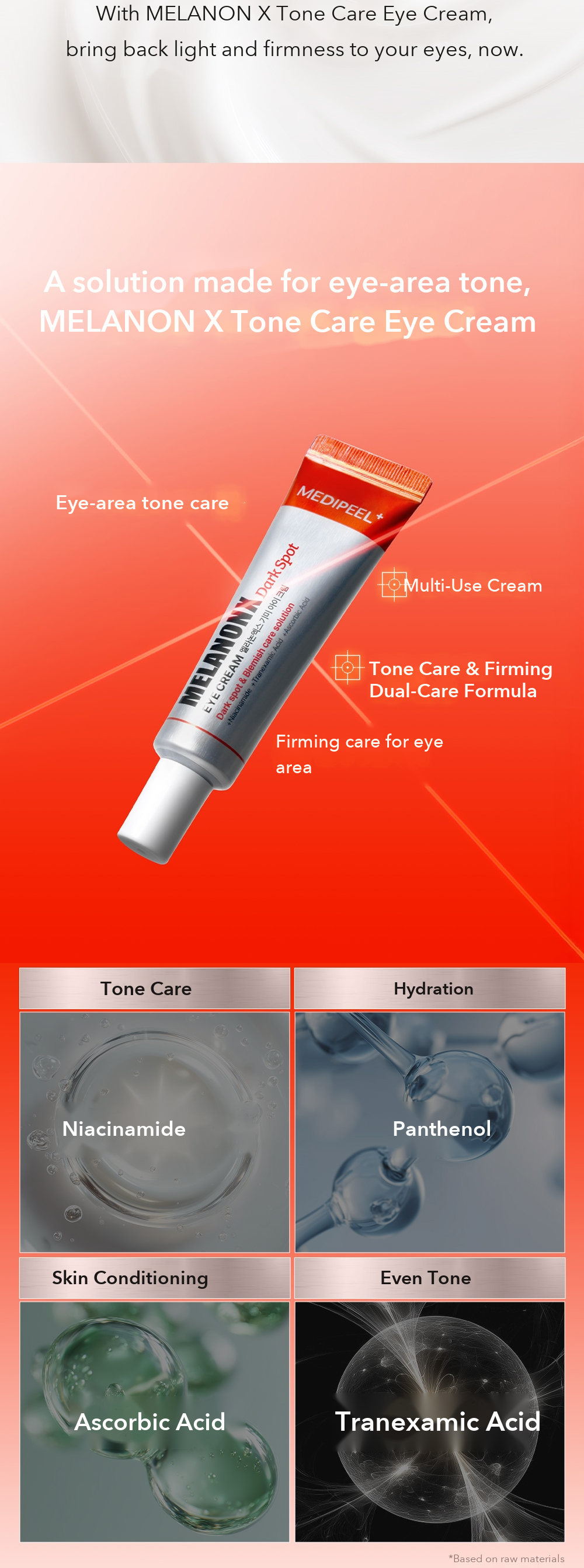 MEDIPEEL Melanon X Tone Care Eye Cream 20ml detail 03