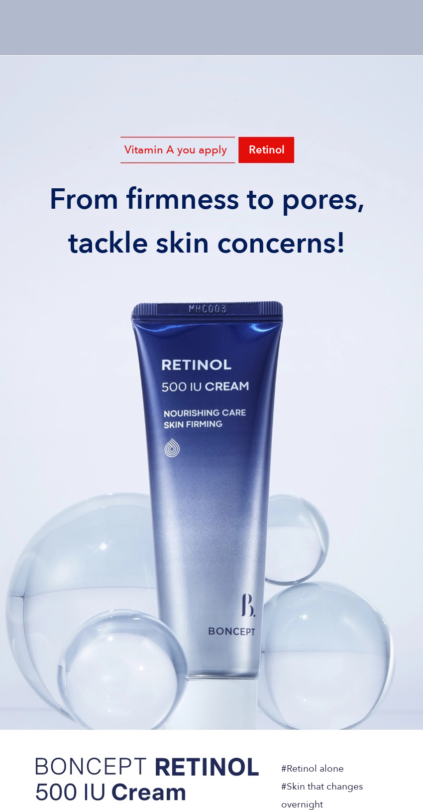 BONCEPT Retinol 500 IU Cream 50ml detail 03