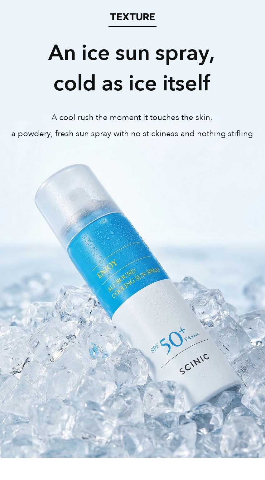 SCINIC Enjoy All Round Cooling Sun Spray detail 03