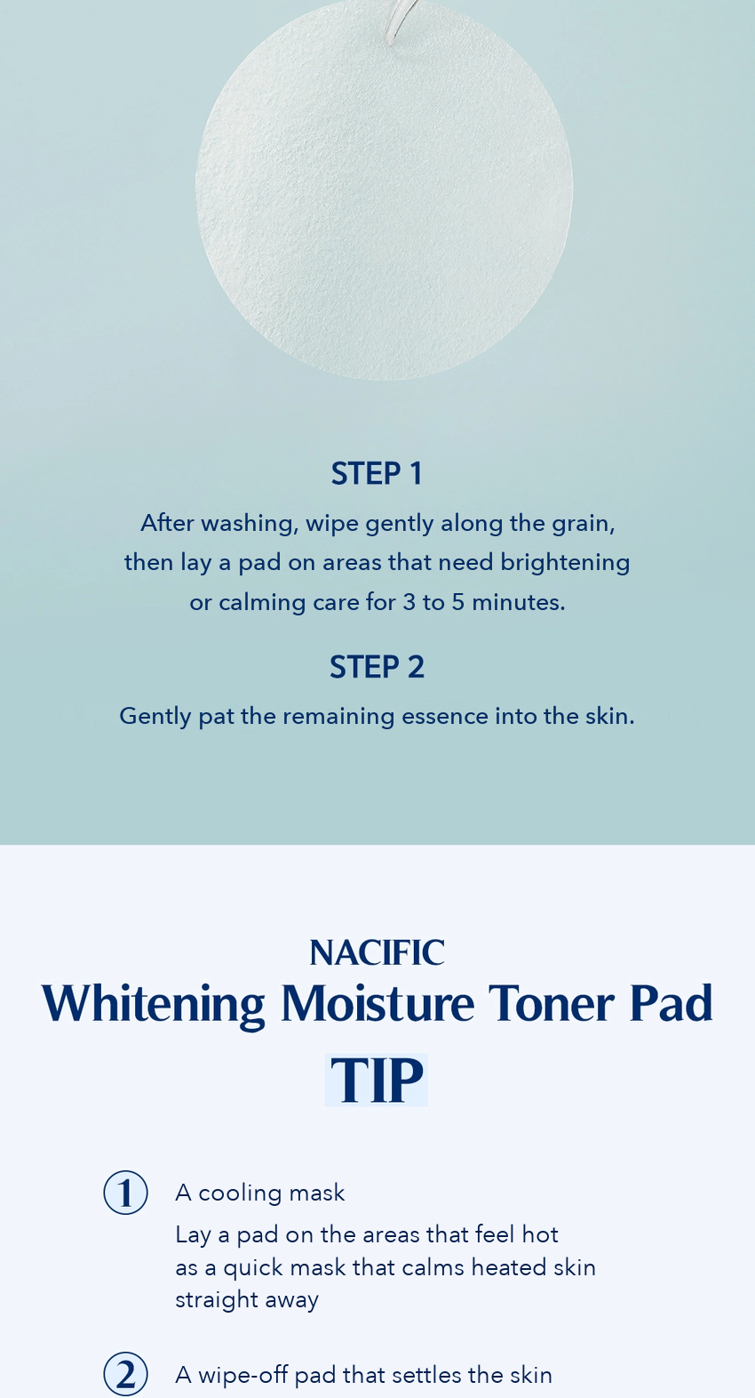 NACIFIC Whitening Moisture Toner Pad detail 7