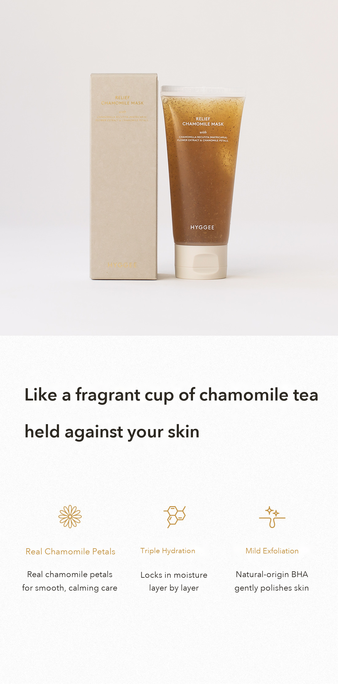 HYGGEE Relief Chamomile Mask detail 2