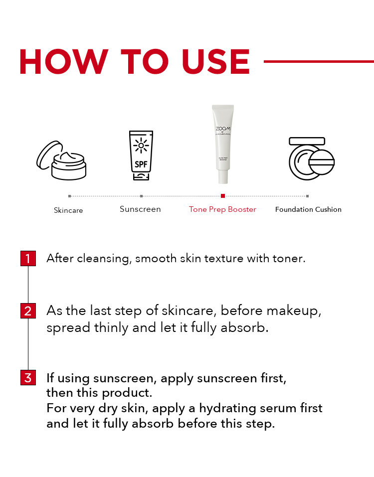 ZOOM by JUNGSAEMMOOL Tone Prep Booster 30ml detail 10