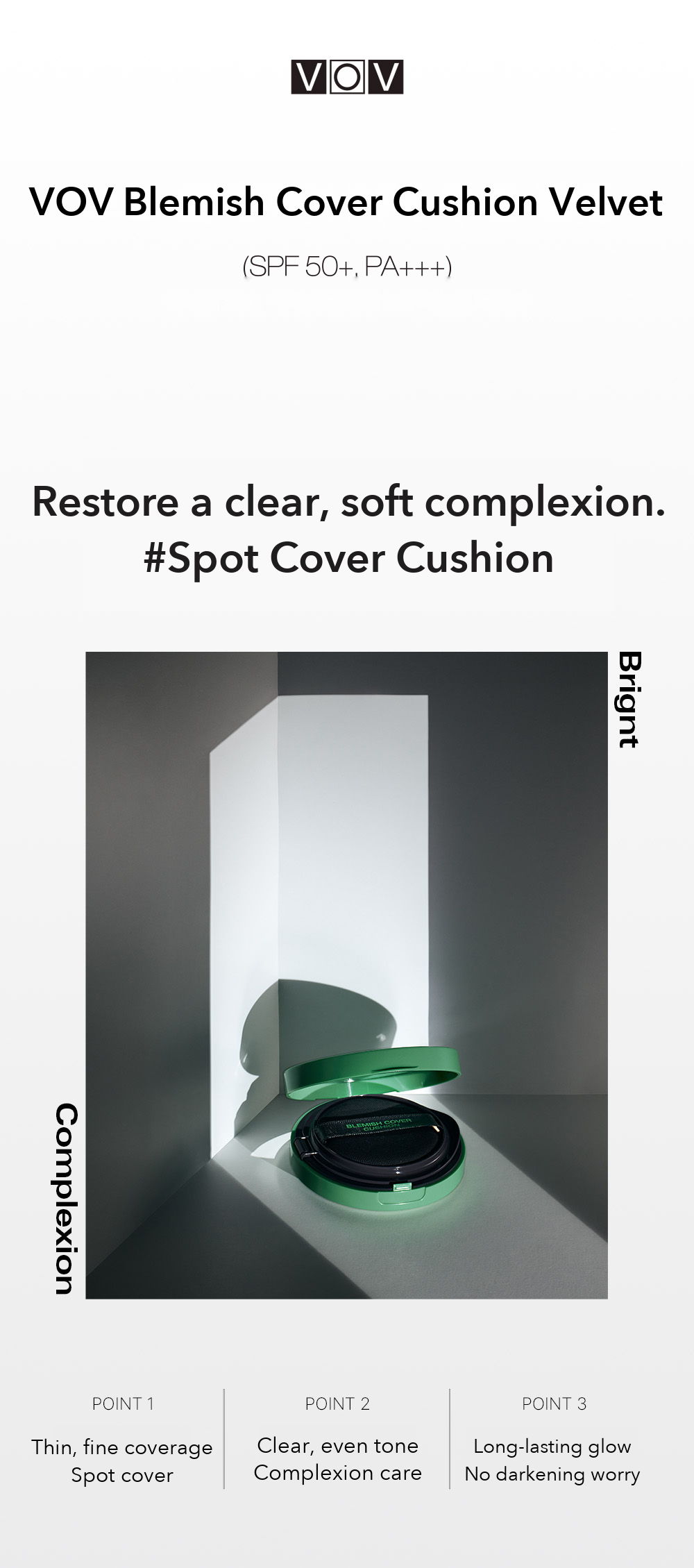 VOV Blemish Cover Cushion Velvet 15g detail 02