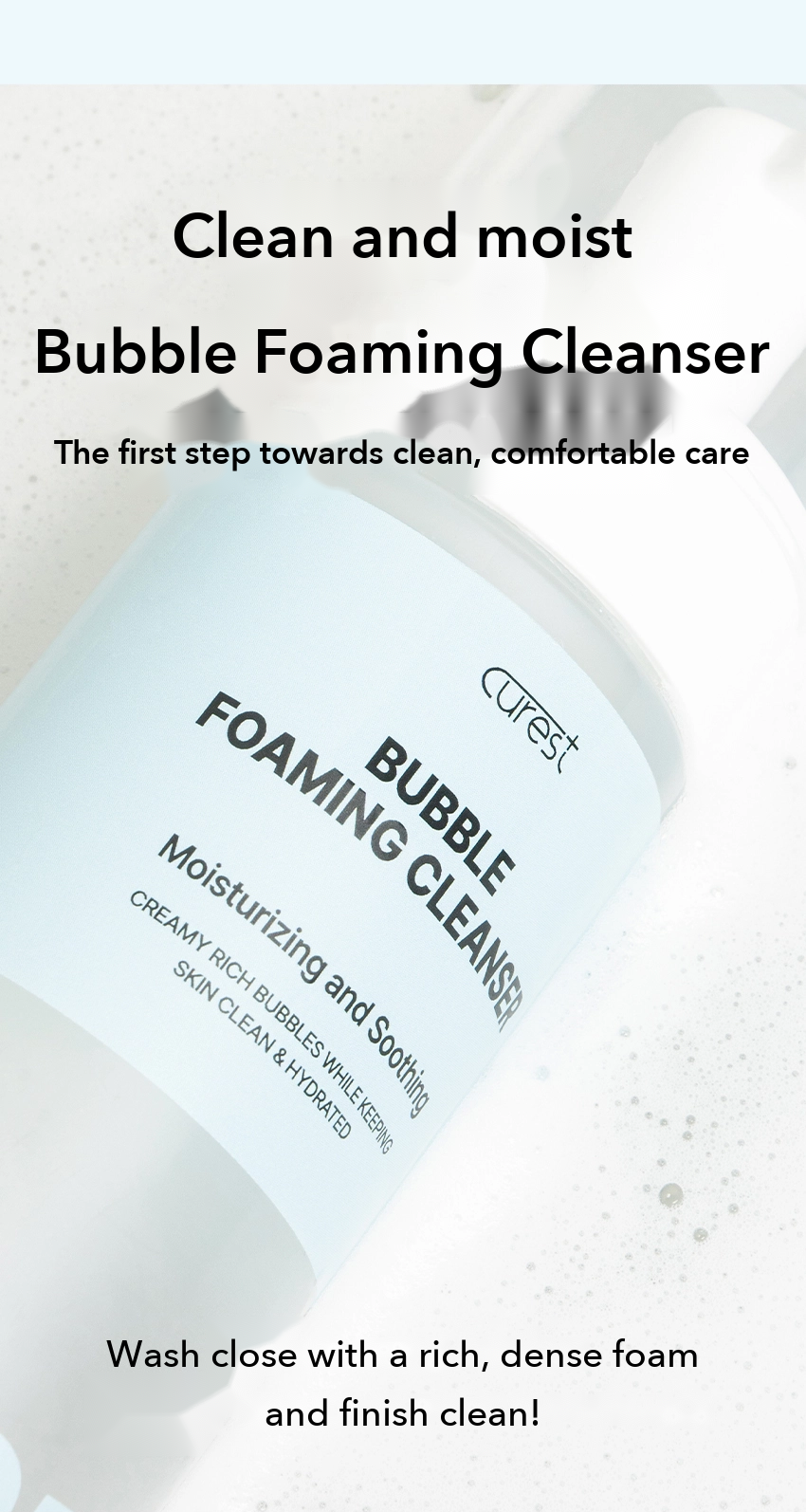 CUREST Bubble Foaming Cleanser detail 10