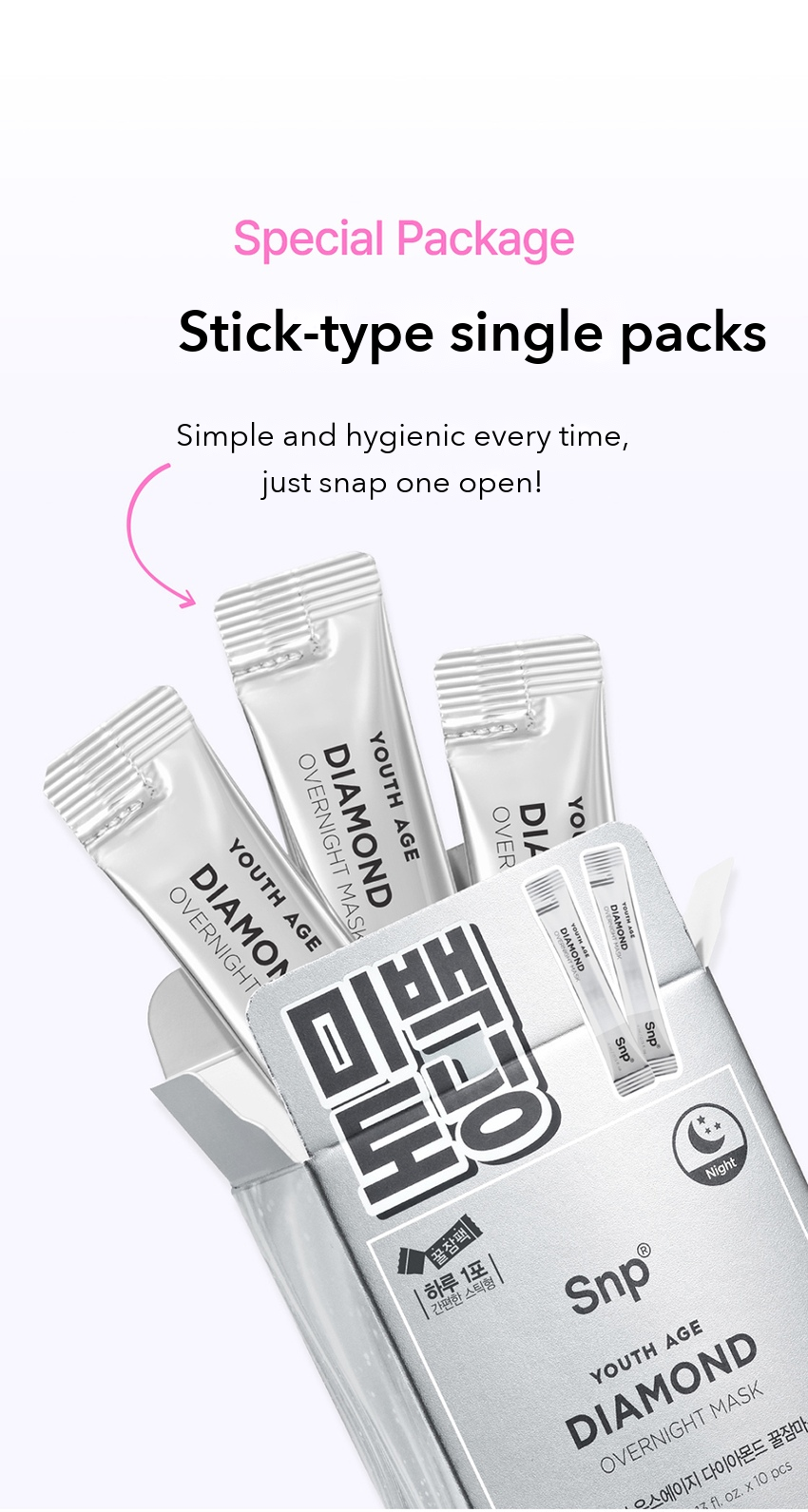 SNP Youth Age Diamond Overnight Mask detail 08