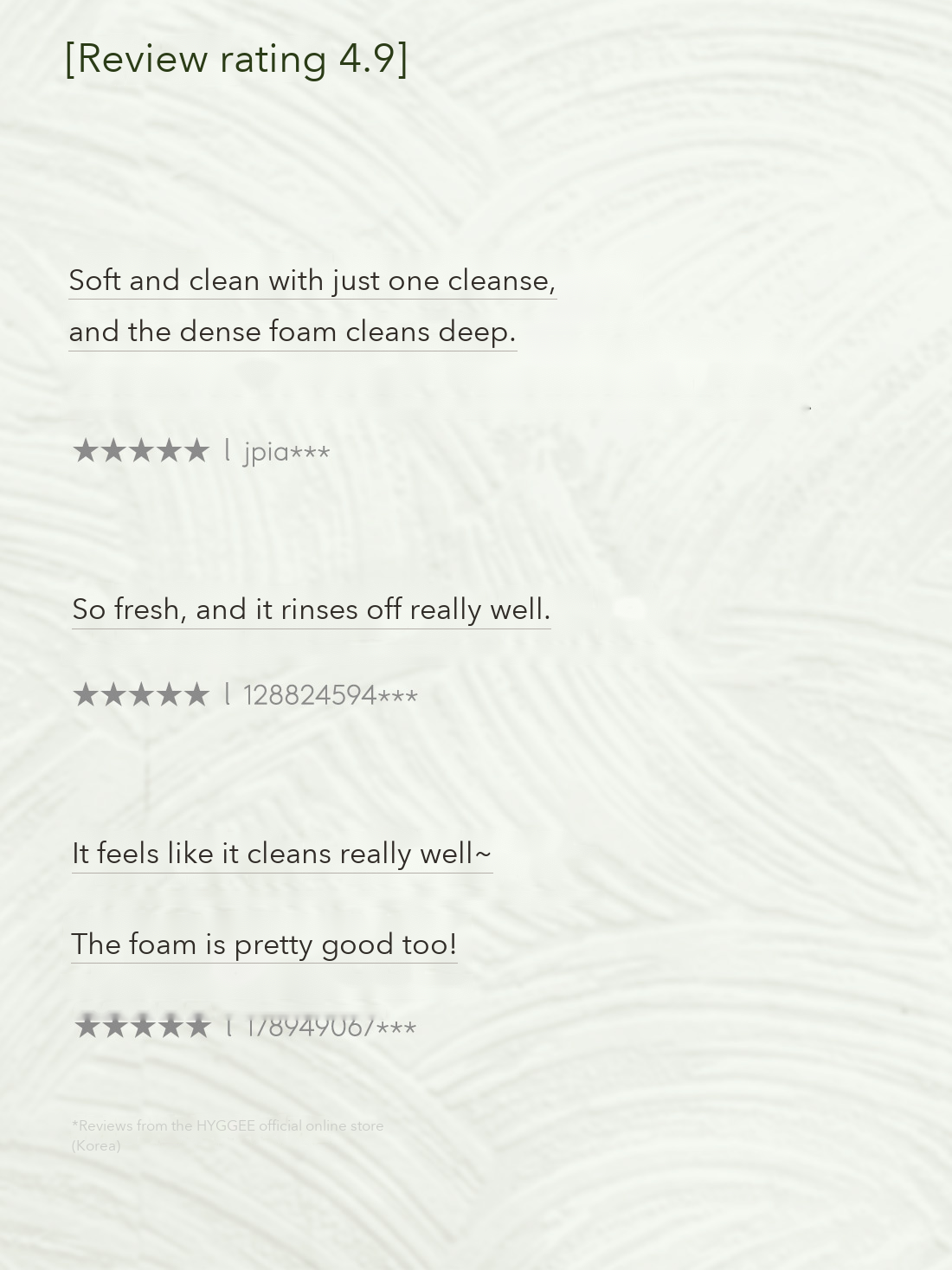 HYGGEE Soft Reset Green Cleansing Foam detail 10