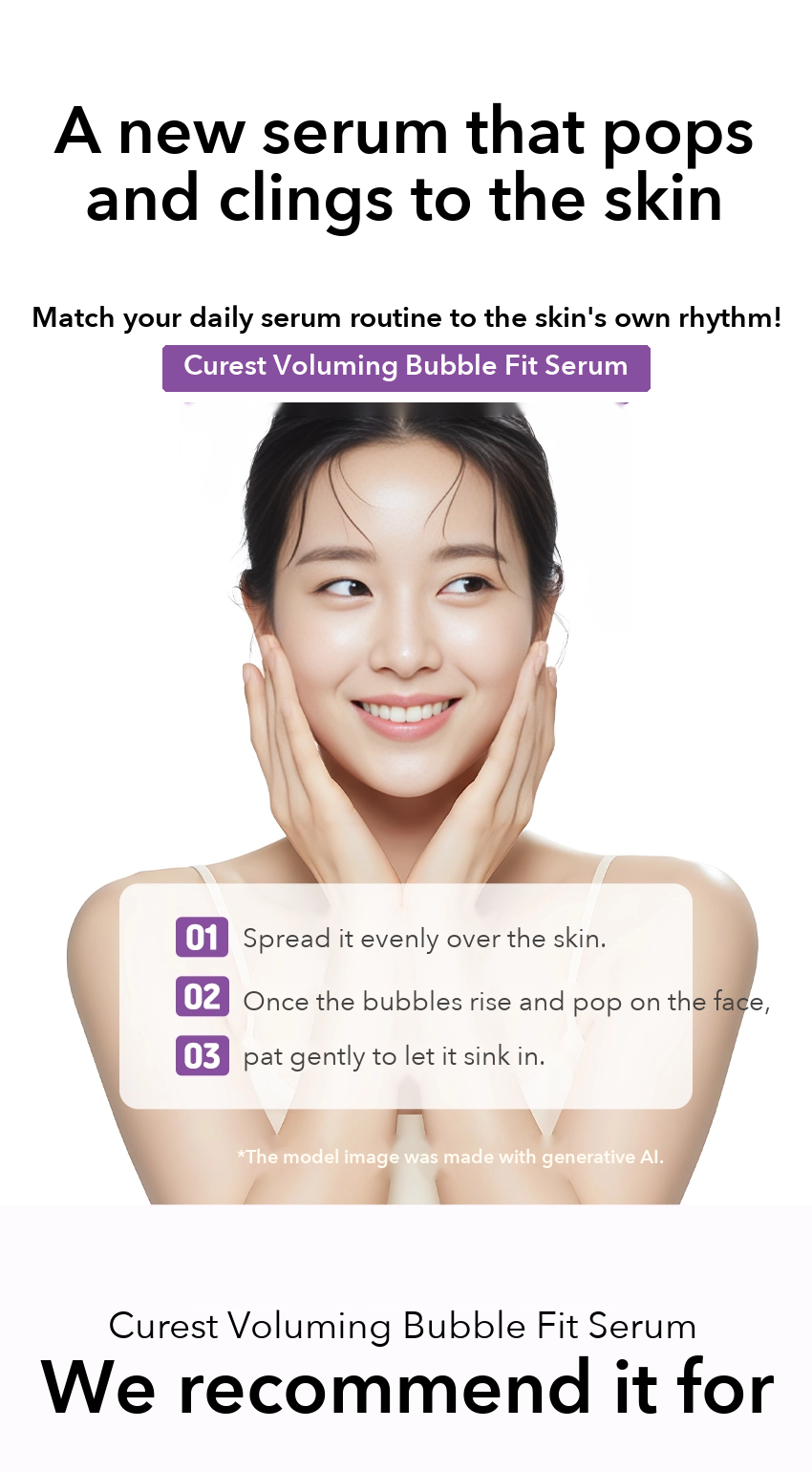 CUREST Voluming Bubble Fit Serum detail 8