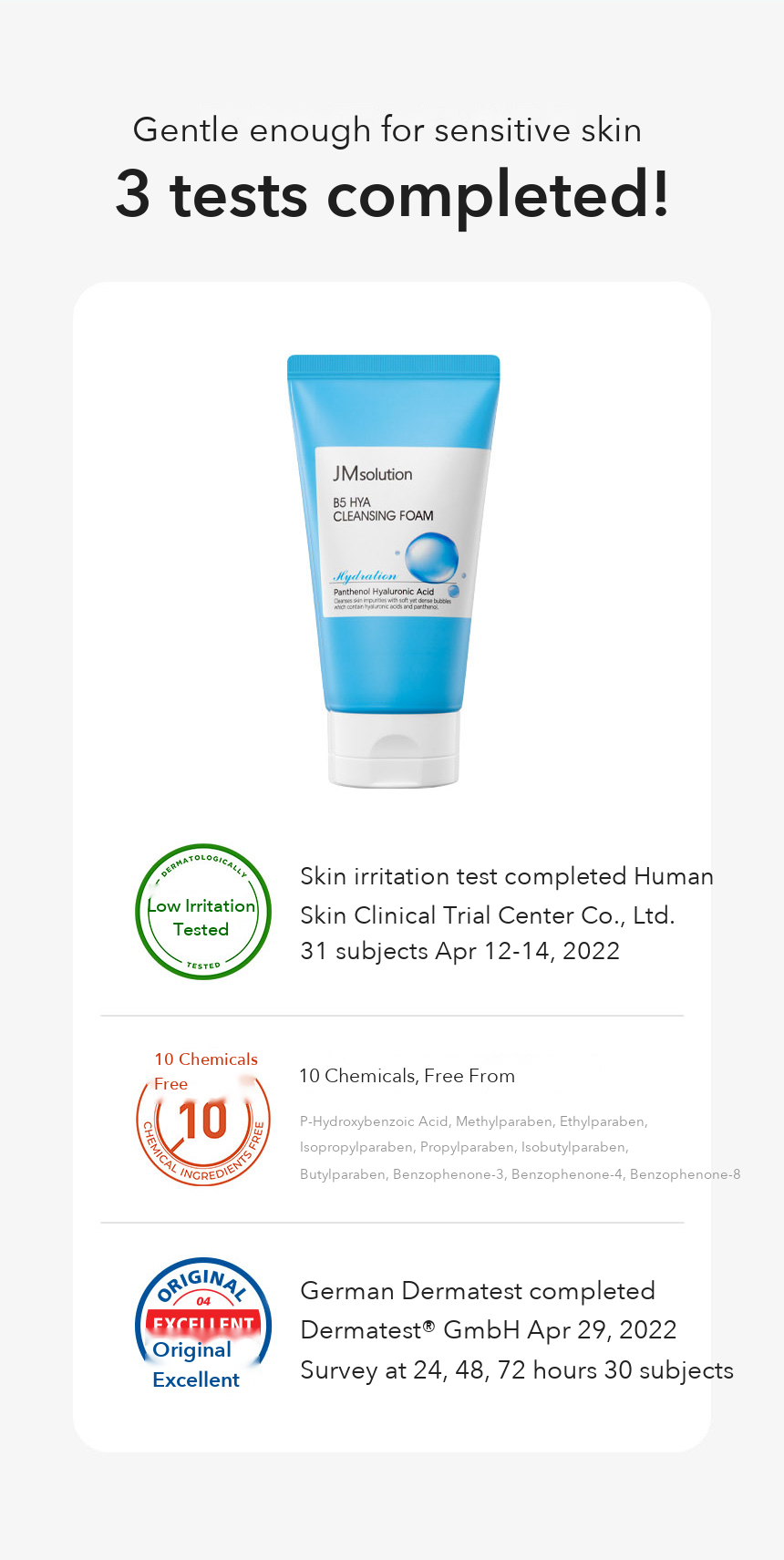 JMsolution B5 Hya Moisturizing Cleansing Foam 150ml detail 06