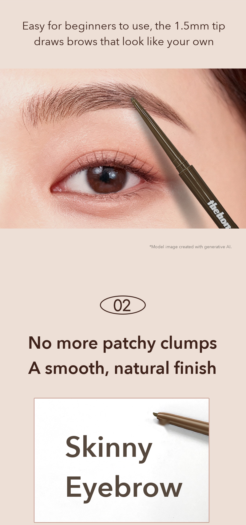 thebom Skinny Brow Pencil detail 6