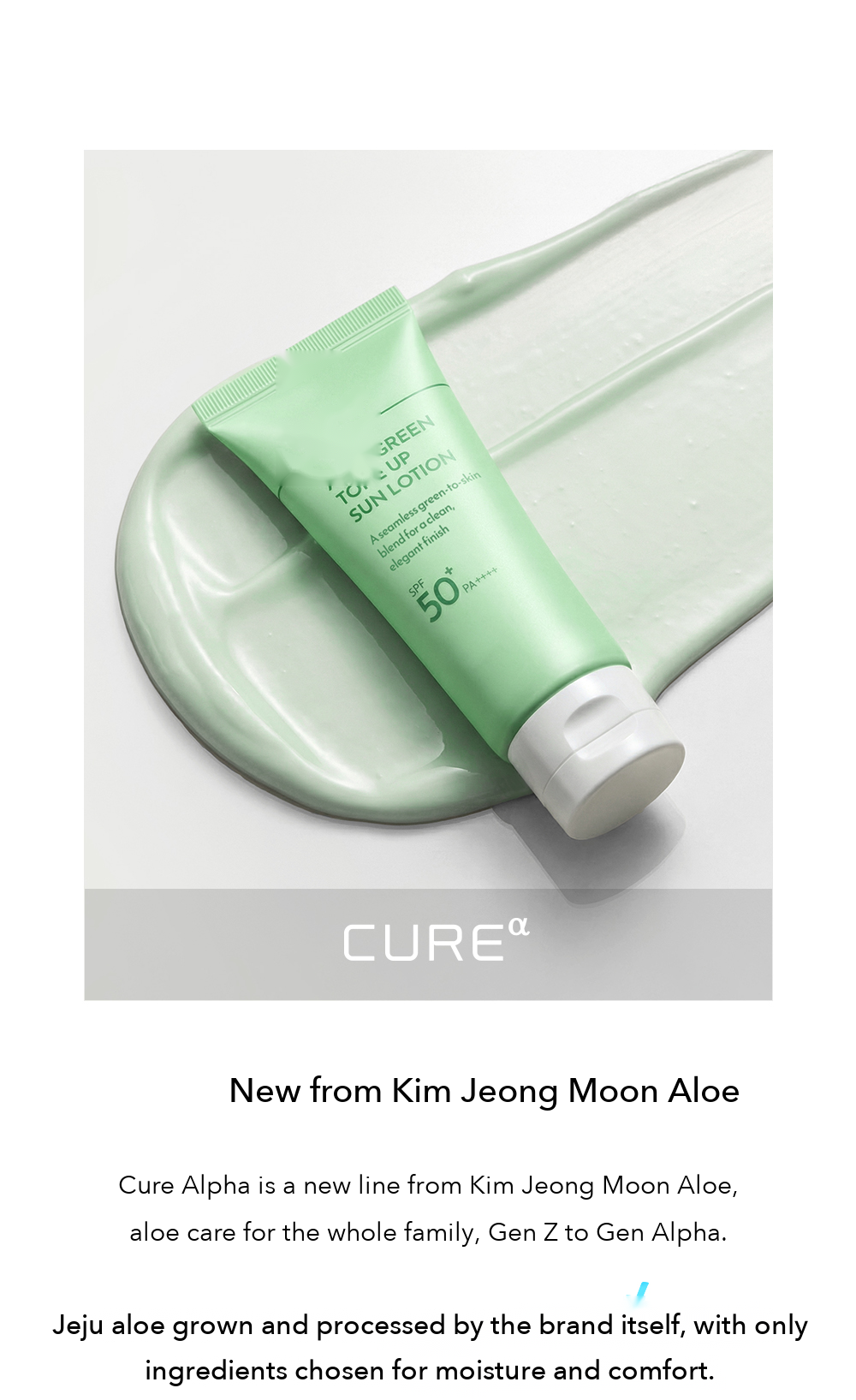 Kim Jeong Moon Aloe Cure Alpha Aloe Green Tone-up Sun Lotion detail 02