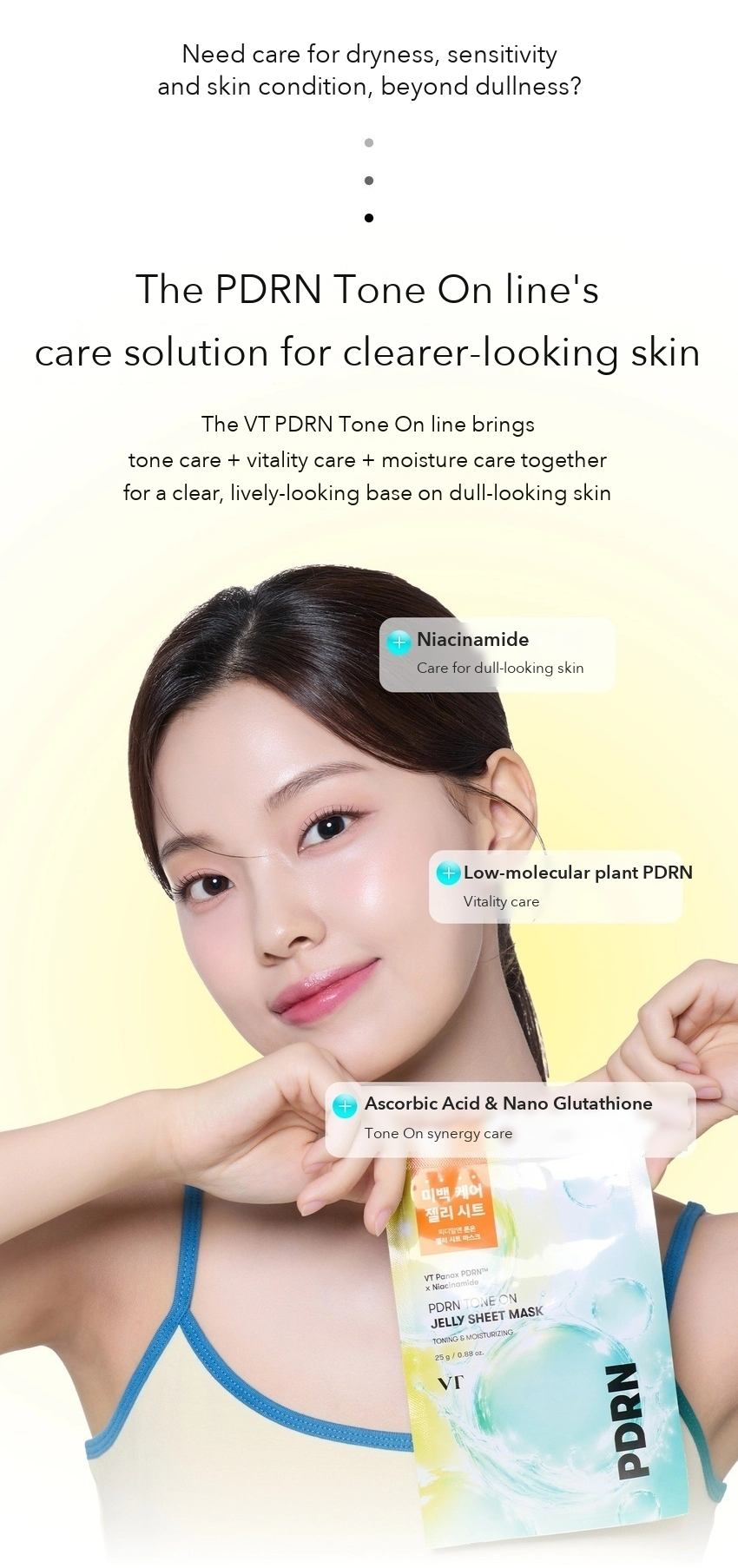 VT PDRN Tone-On Jelly Sheet Mask 1 Sheet detail 04
