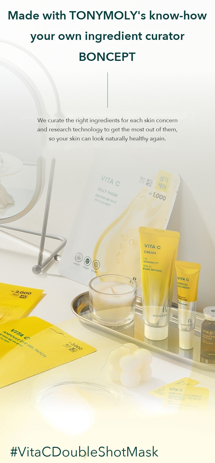 BONCEPT Vita C Double Shot Ampoule Mask detail 02
