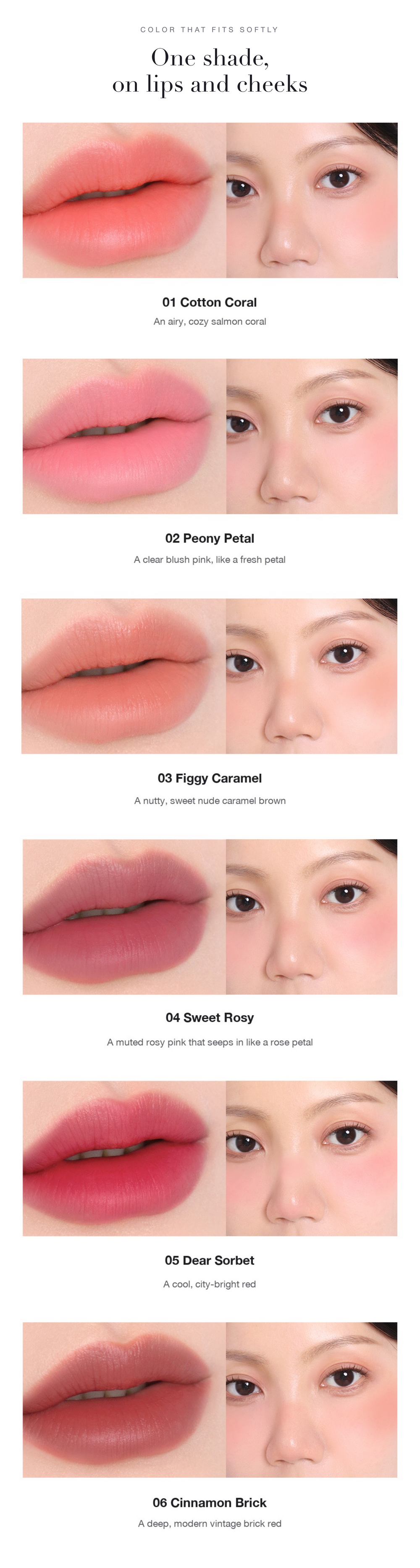 HEVVY MAKEUP Blurring Slip Fit Lip & Cheek detail 11