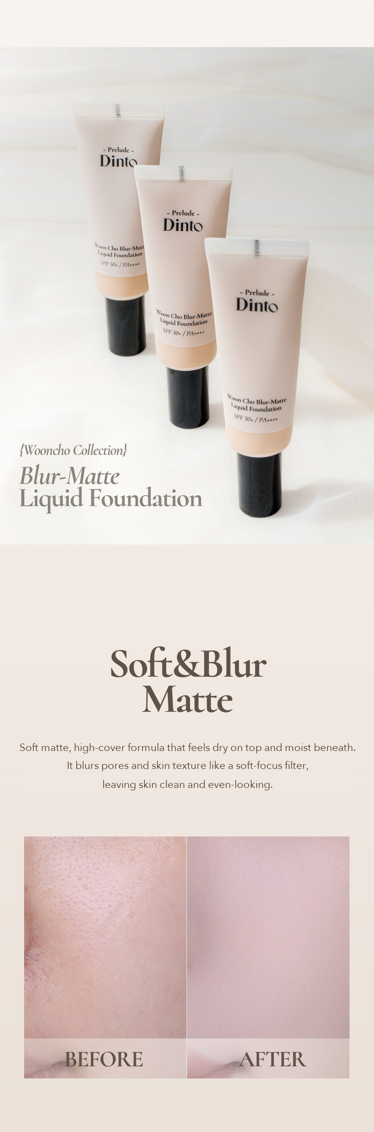 Prelude Dinto Uncho Blur Matte Liquid Foundation detail 3