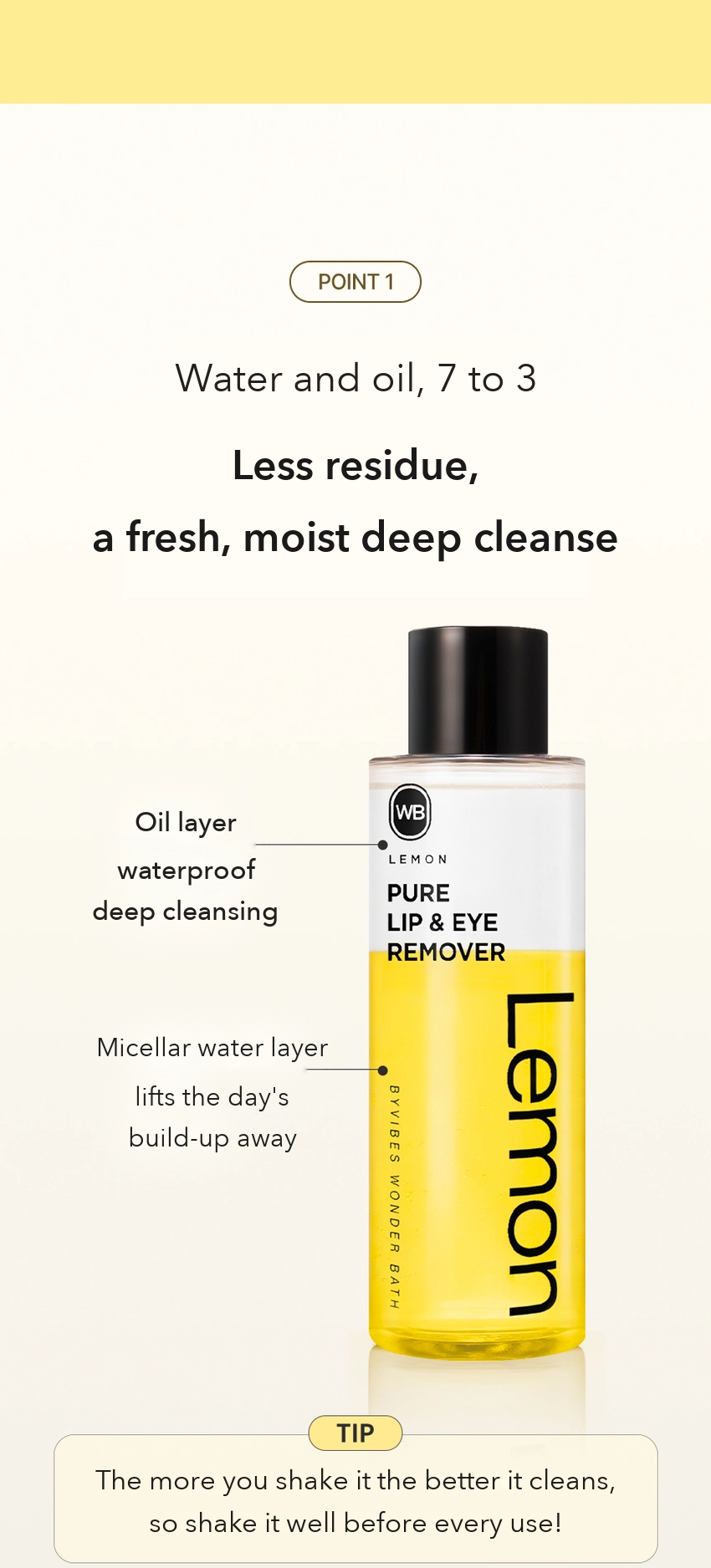 Wonder Bath Lemon Pure Lip & Eye Remover detail 2