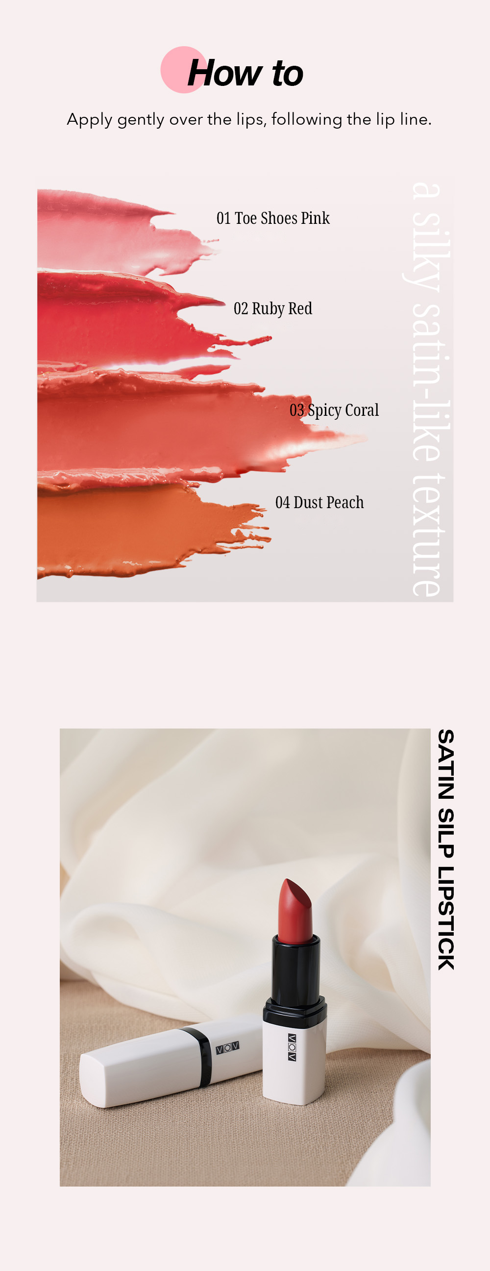 VOV Satin Slip Lipstick 3g detail 07