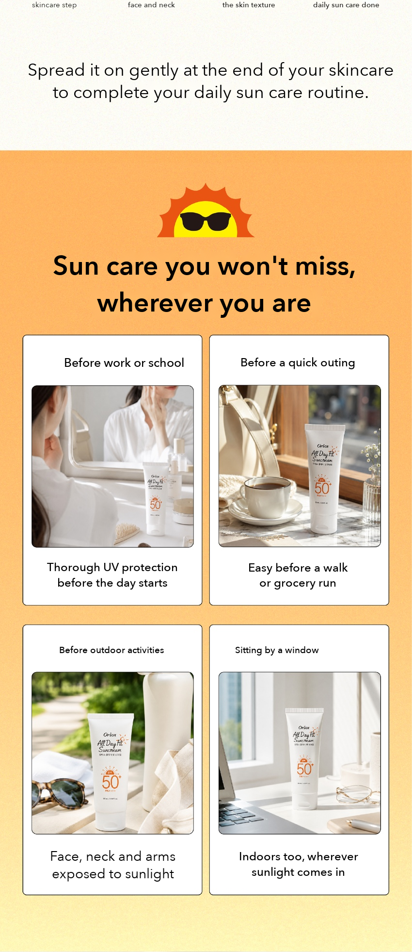 ORIX All Day Fit Sun Cream detail 8