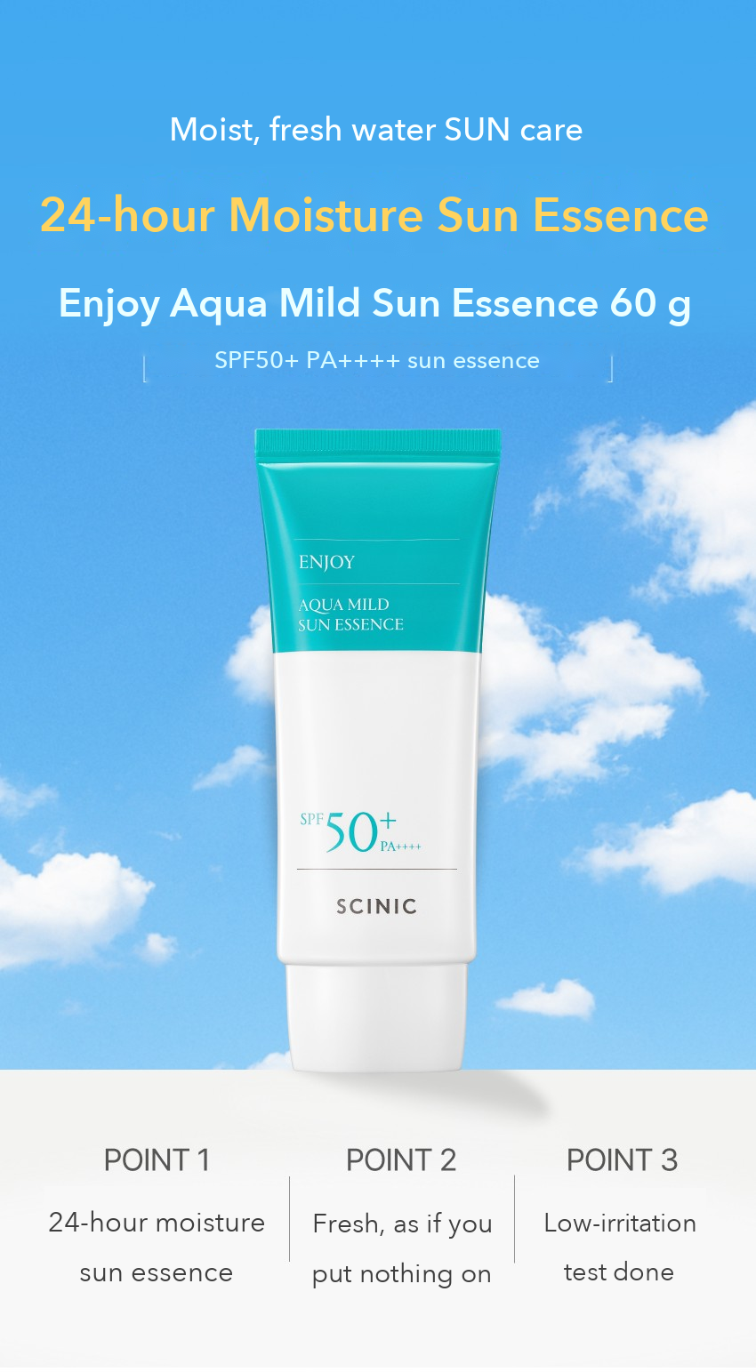 SCINIC Enjoy Aqua Mild Sun Essence 60g detail 01