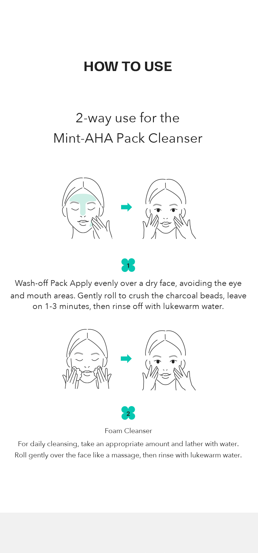 MIMO by MAMONDE Mint-AHA Pack Cleanser detail 10