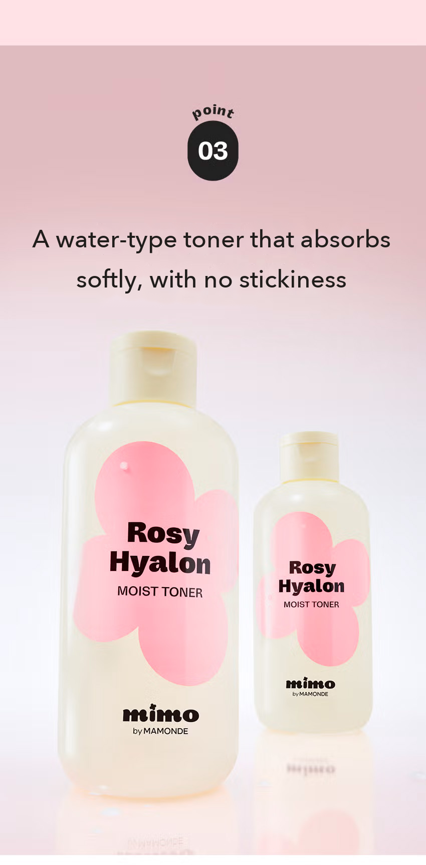 MIMO by MAMONDE Rosy-Hyalon Moisture Toner detail 7