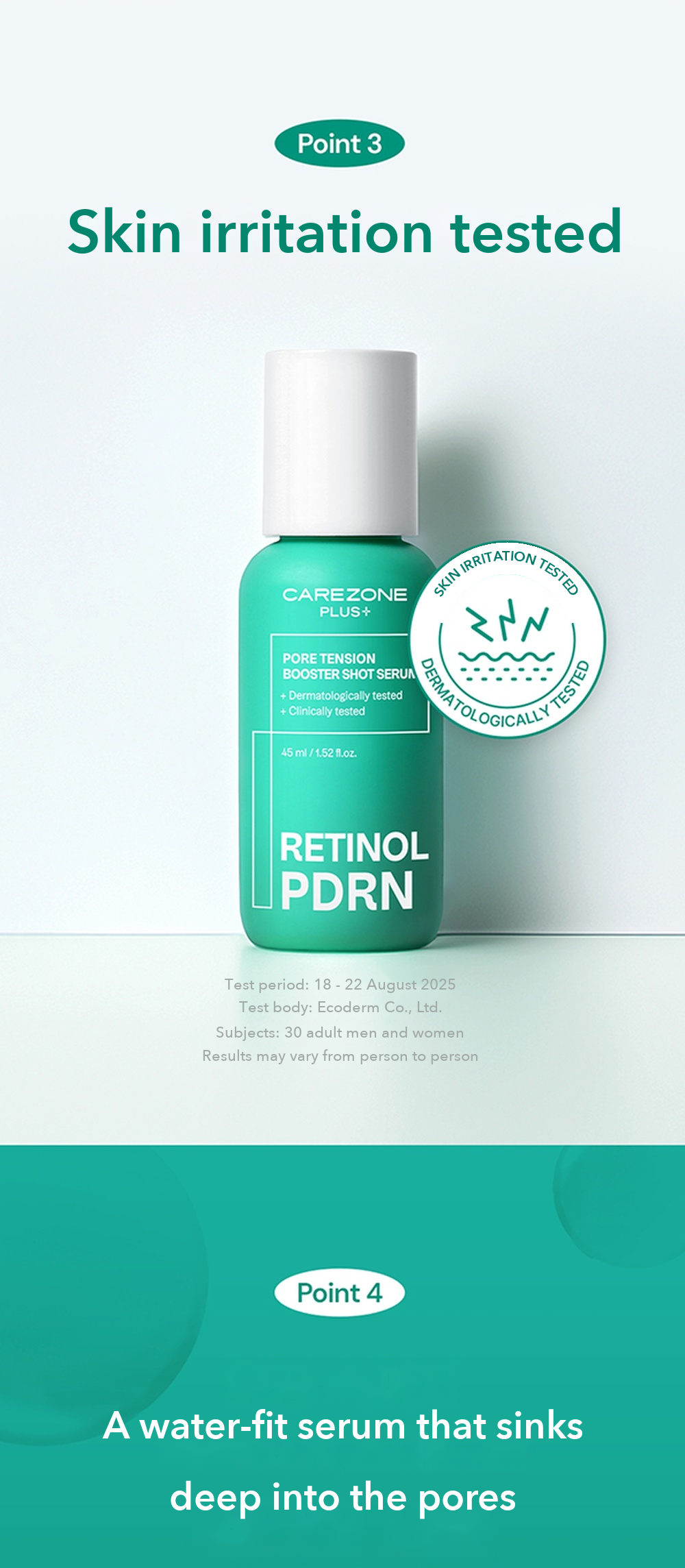 CAREZONE PLUS+ Pore Tension Booster Shot Serum detail 08