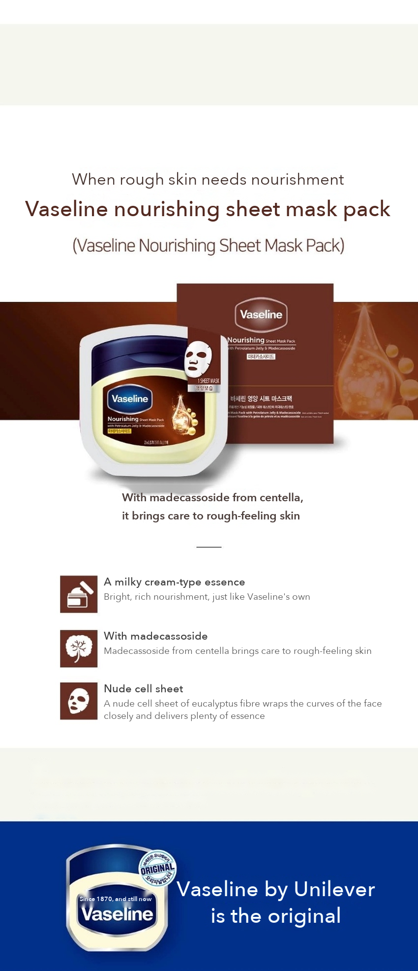 Vaseline Sheet Mask Pack detail 6