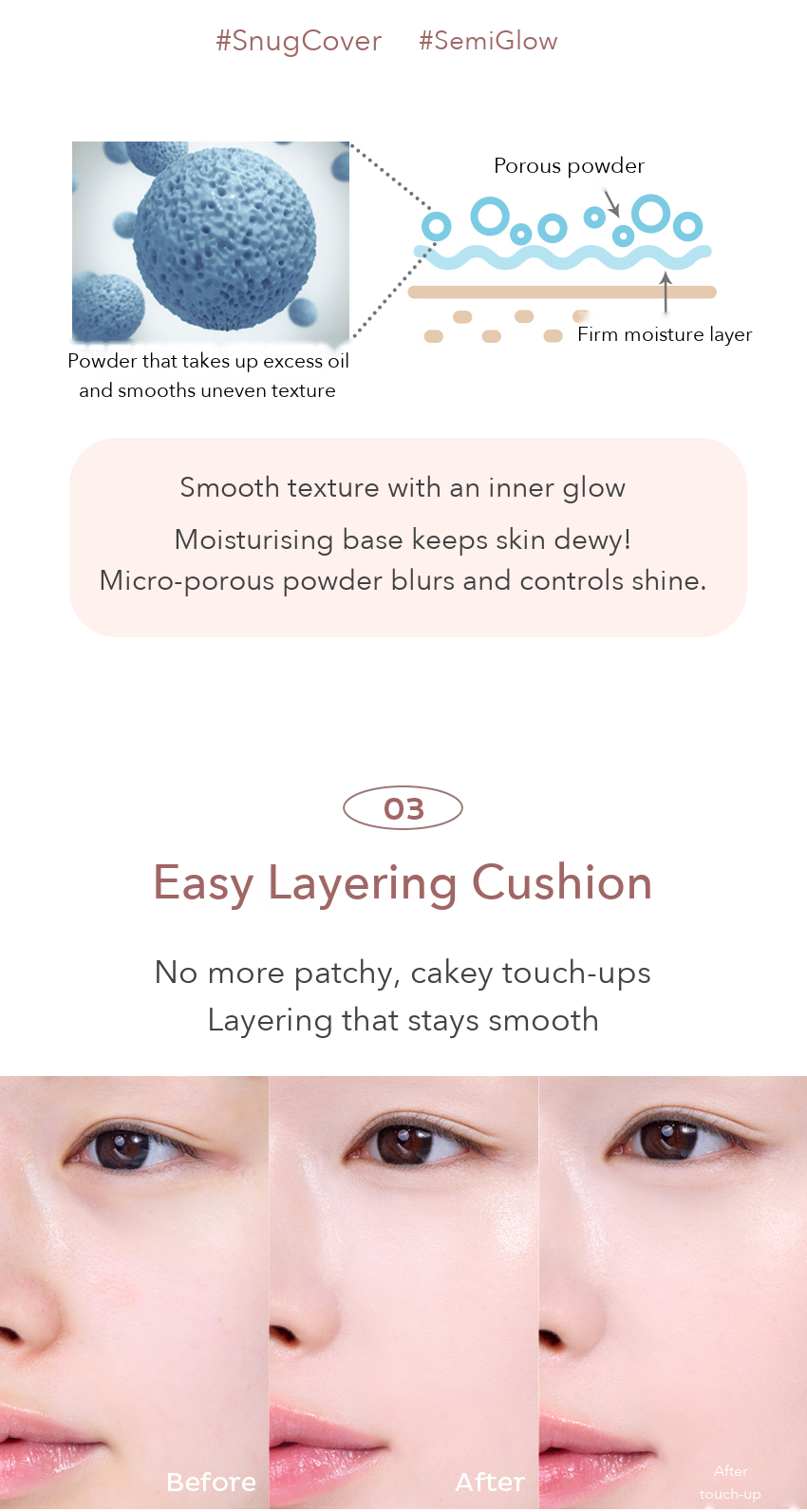 Play 101 by ETUDE Slim Layered Cushion 15g detail 05