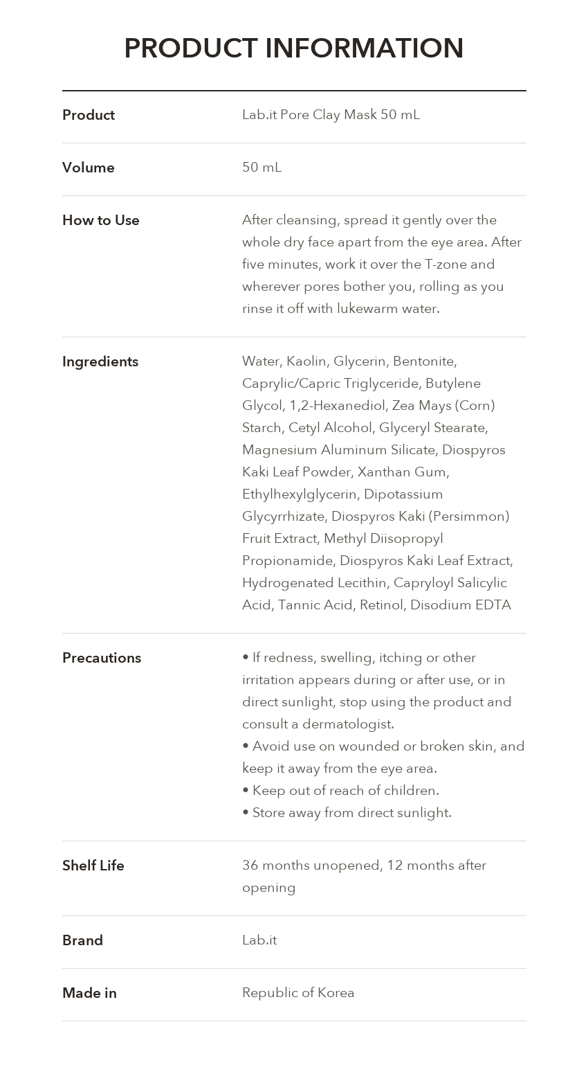 Lab.it Pore Clay Mask detail 10