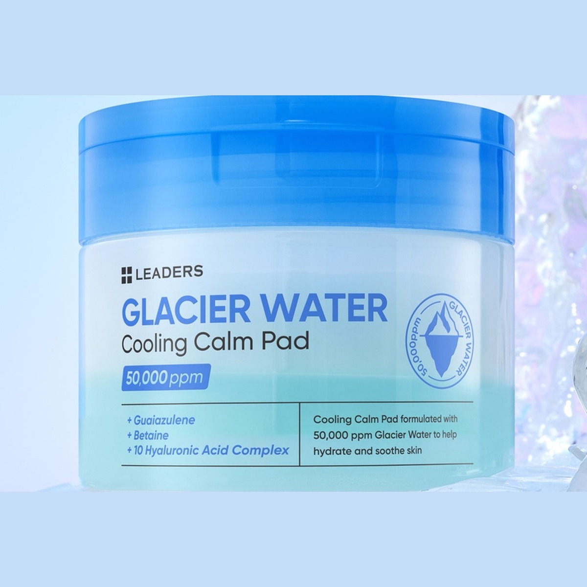 LEADERS Glacier Water Cooling Calm Pad 130ml 60 Pads