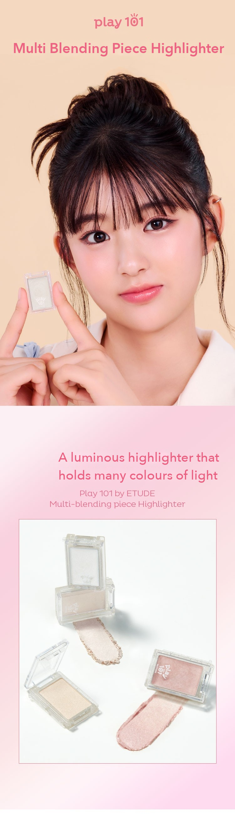 Play 101 by ETUDE Multi Blending Piece Highlighter detail 01