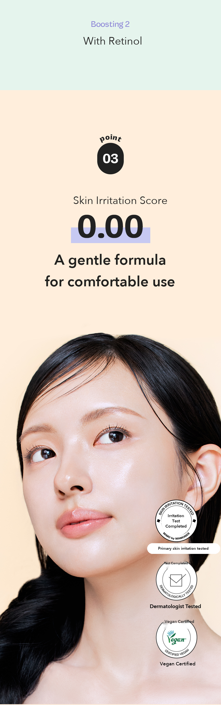 MIMO by MAMONDE Peony-Tinol Sheet Mask detail 06