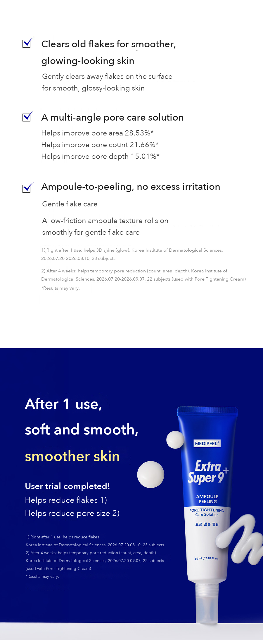 MEDIPEEL Extra Super 9 Plus Pore Ampoule Peeling detail 02