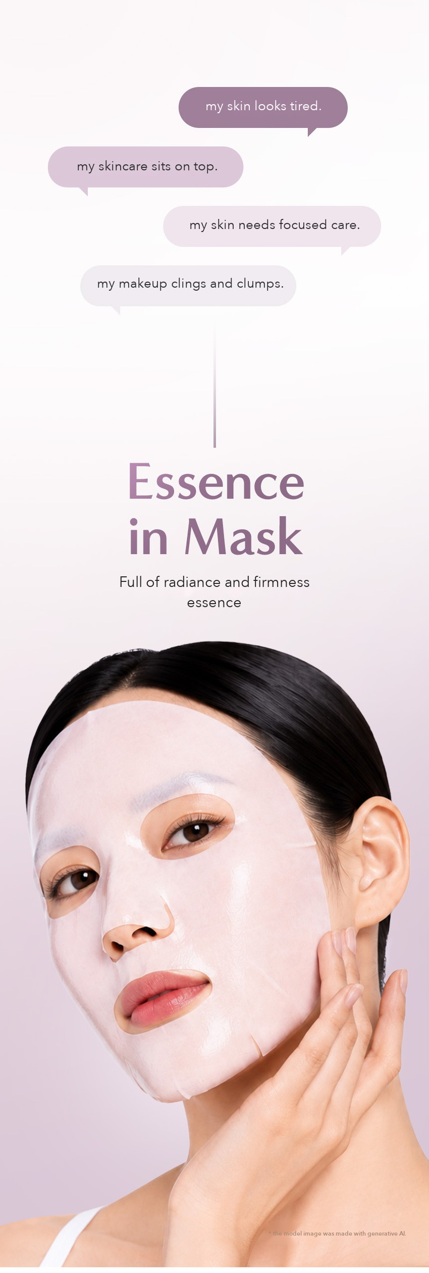 AROCELL Peptacollagen Essence Sheet Mask detail 02