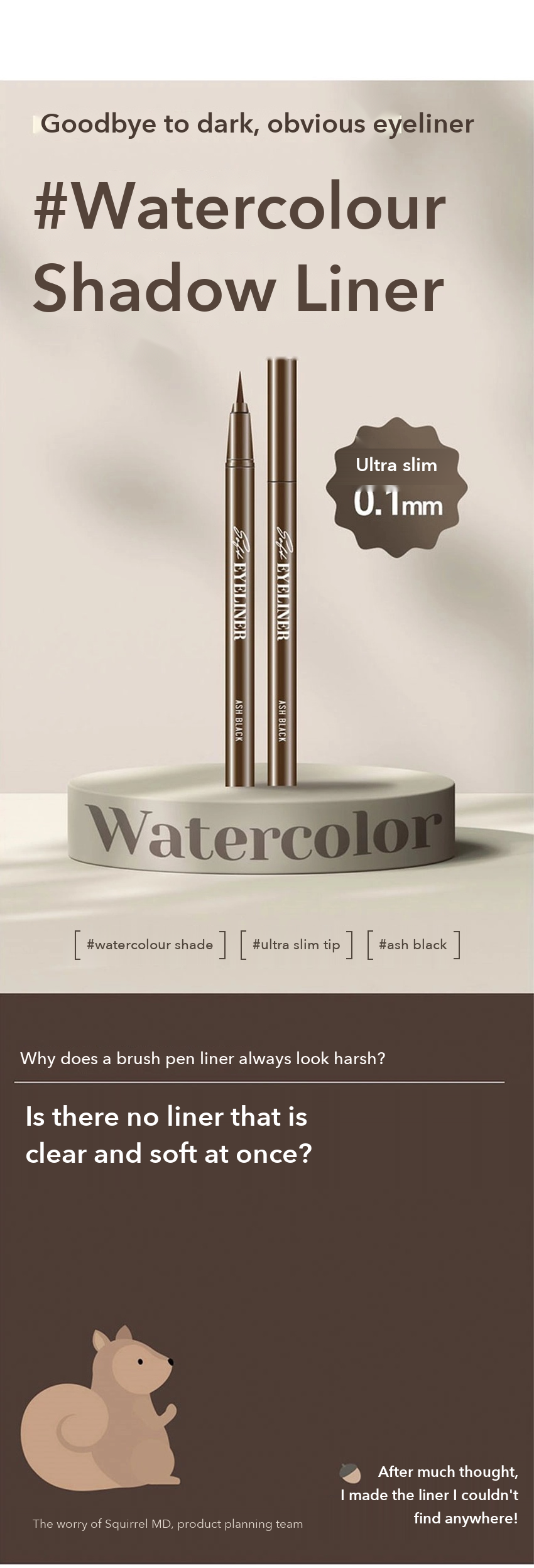 DAISO Watercolour Shadow Liner Ash Black detail 01
