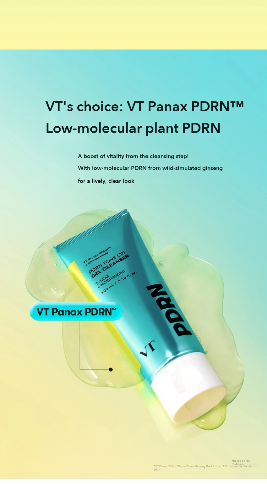 VT PDRN Tone On Gel Cleanser detail 05