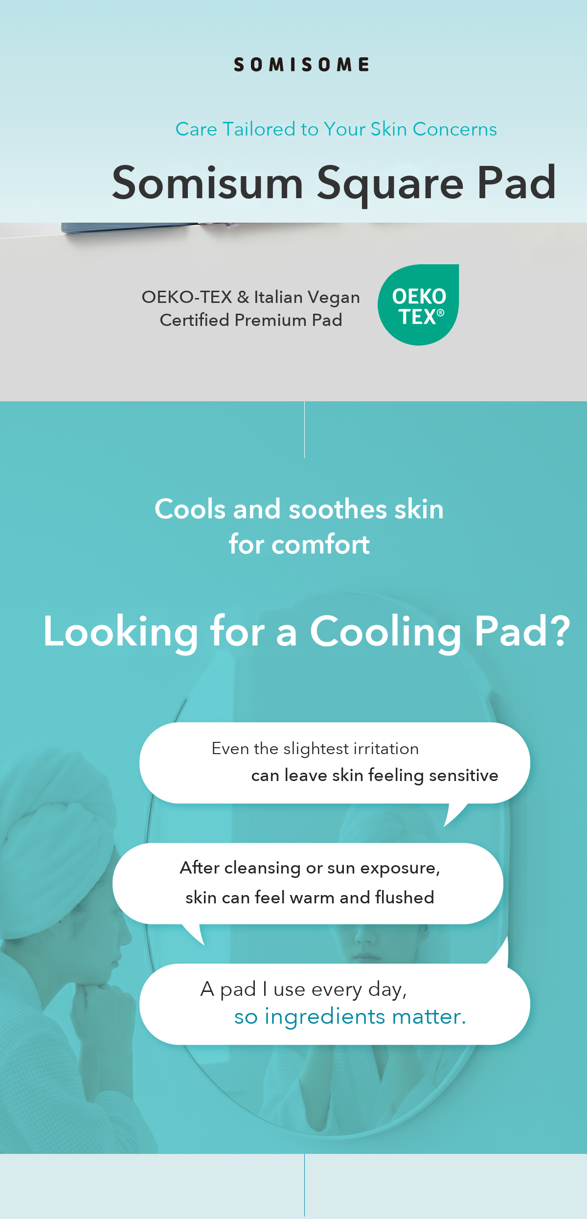 Somisome Madecassoside Calming Square Pad detail 1