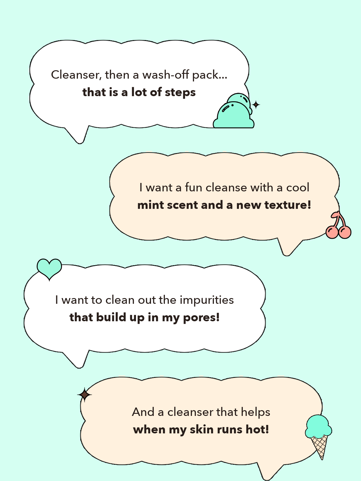 POINT Gelato Mint Choco Pack Cleanser detail 04