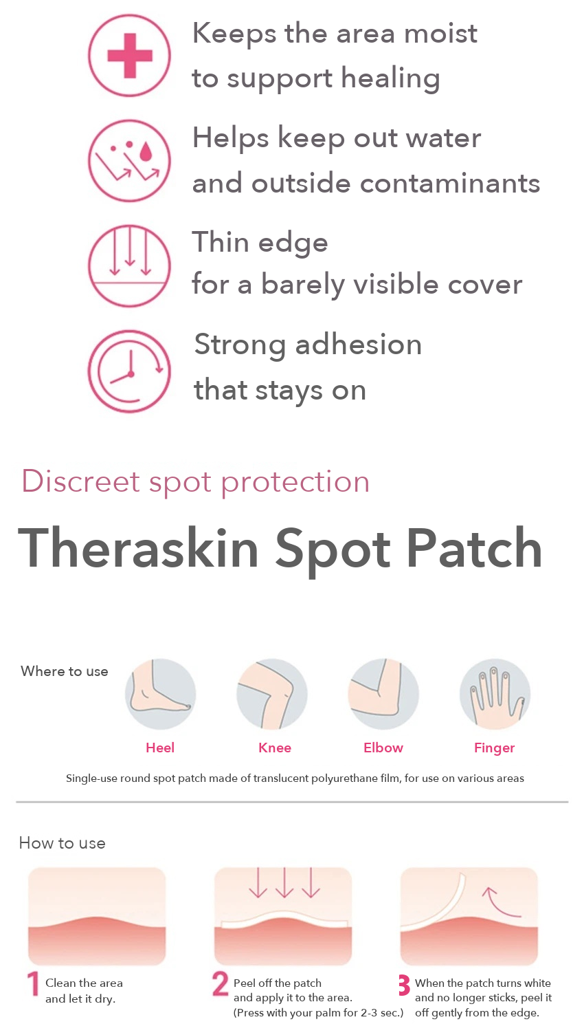 THERASKIN Spot Patch 72 detail 3