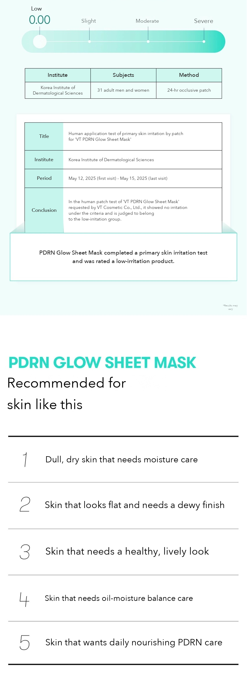 VT PDRN Glow Sheet Mask 25g detail 07