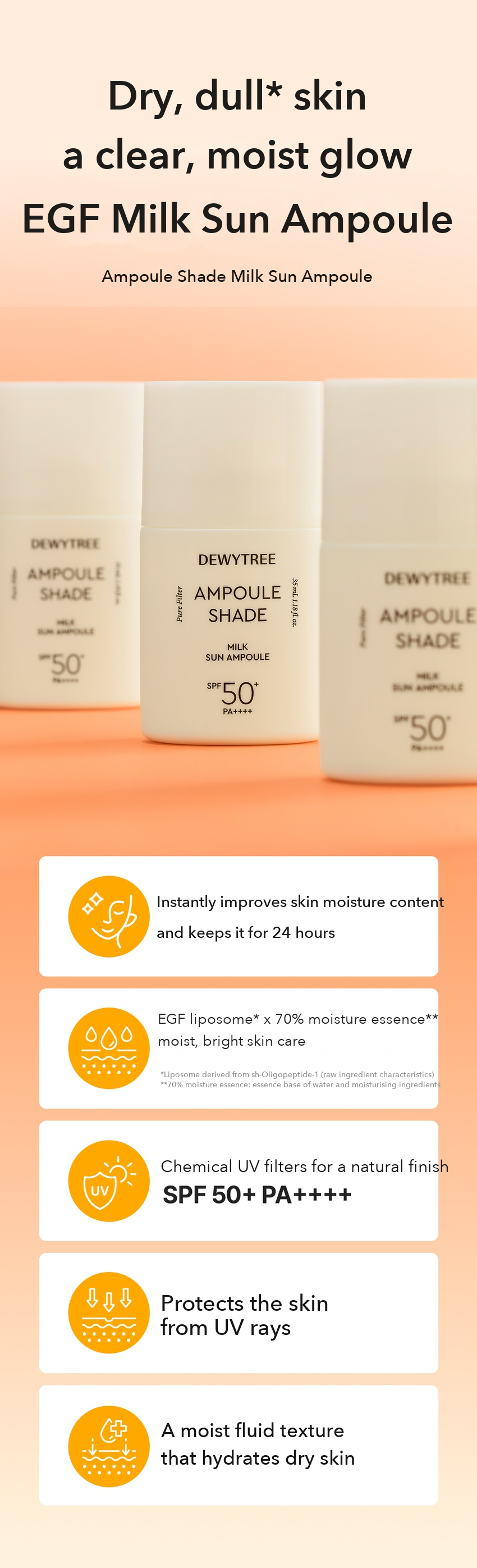 DEWYTREE Milk Sun Ampoule detail 1