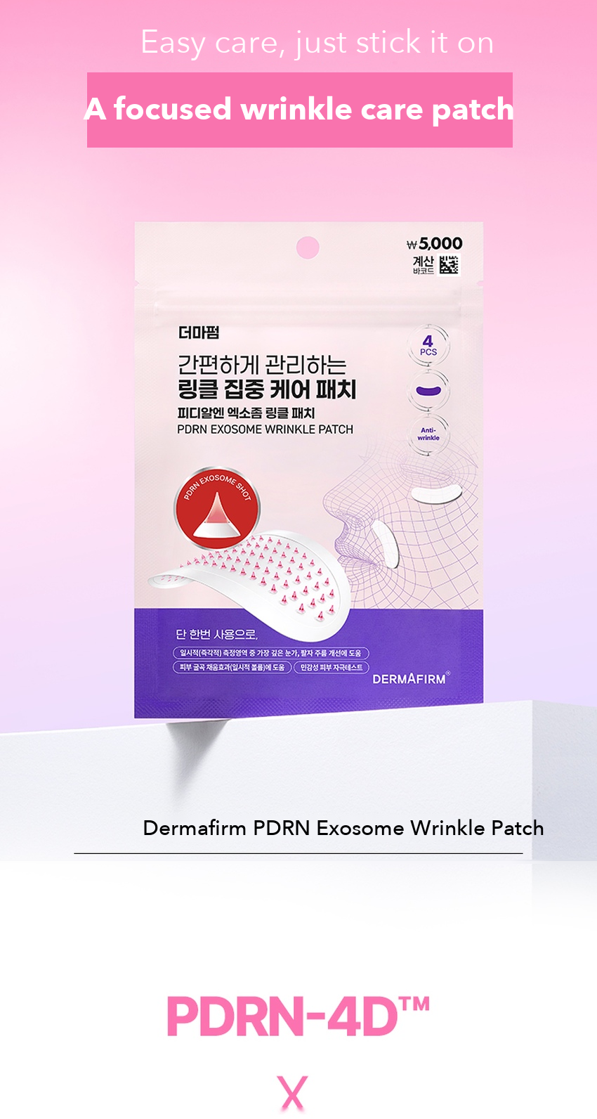 DERMAFIRM PDRN Exosome Wrinkle Patch detail 02