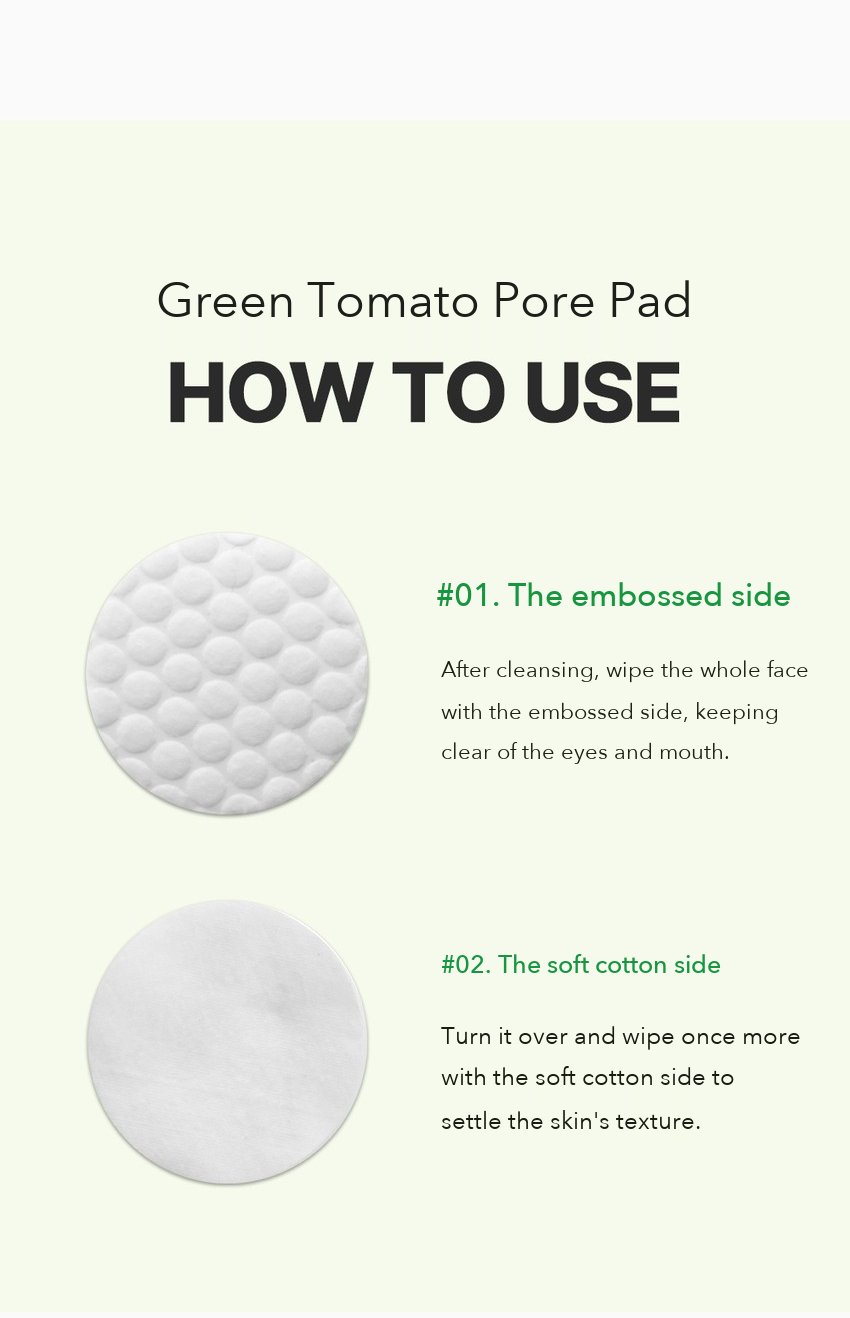 INGREDIENT EDITOR Green Tomato Pore Peeling Pad detail 8