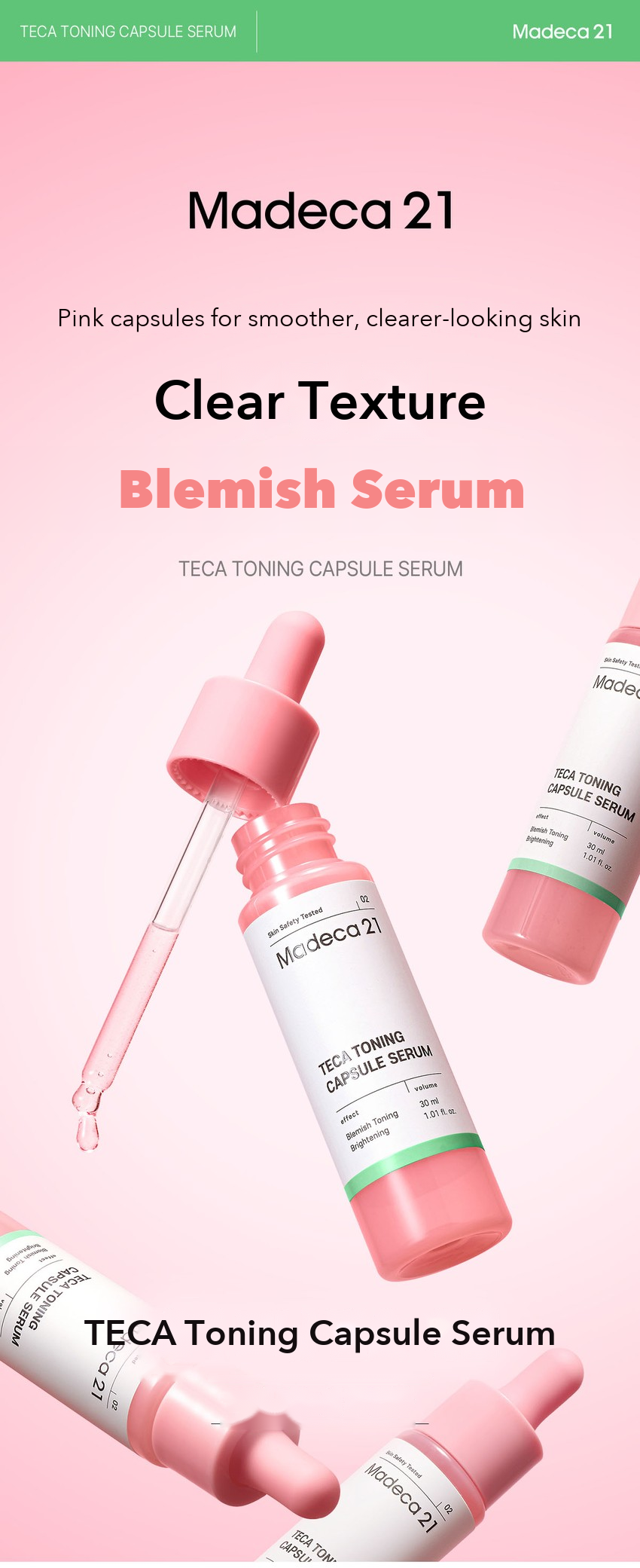 Madeca21 TECA Toning Capsule Serum 30ml detail 01
