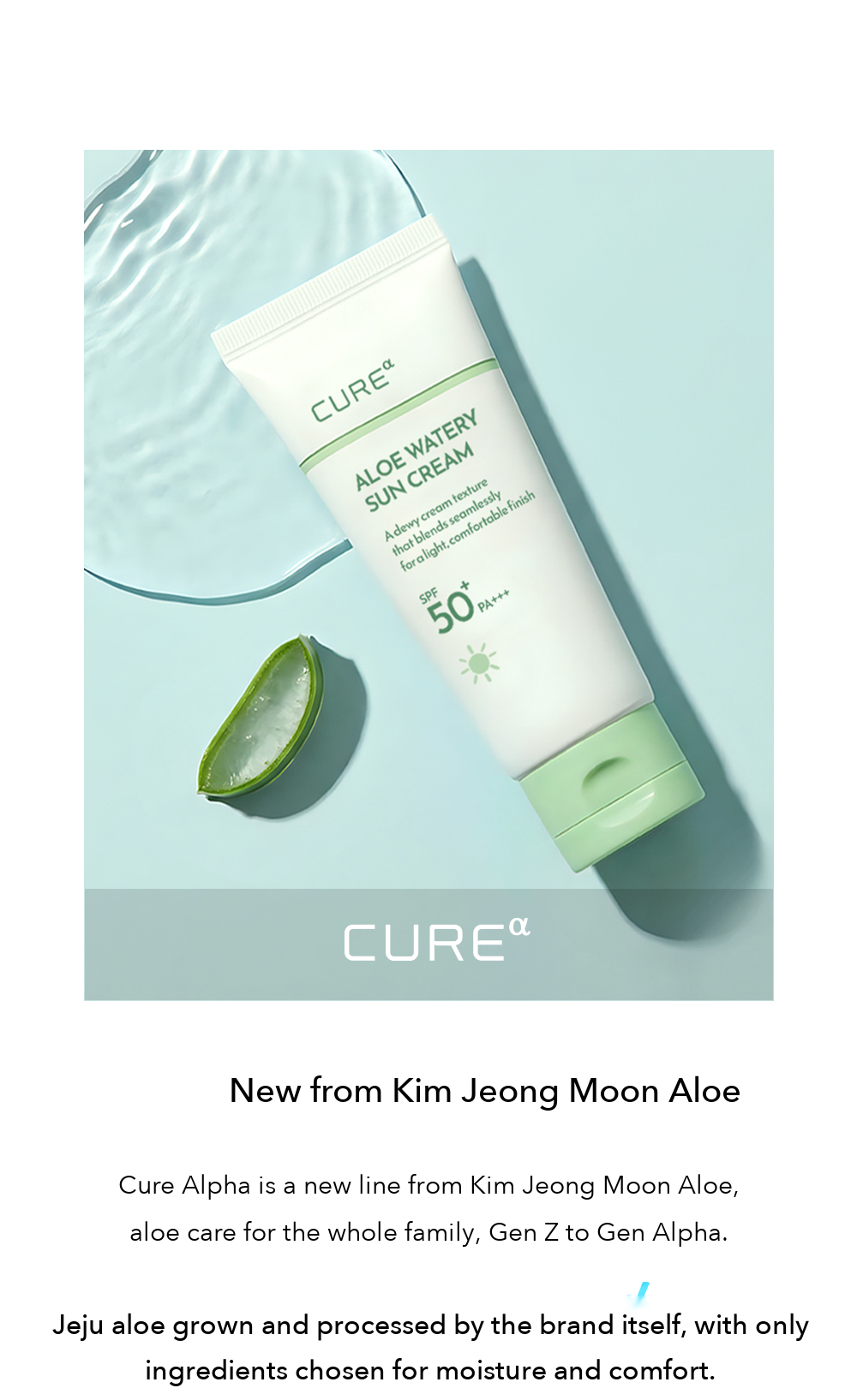 Kim Jeong Moon Aloe Cure Alpha Aloe Watery Sun Cream detail 2