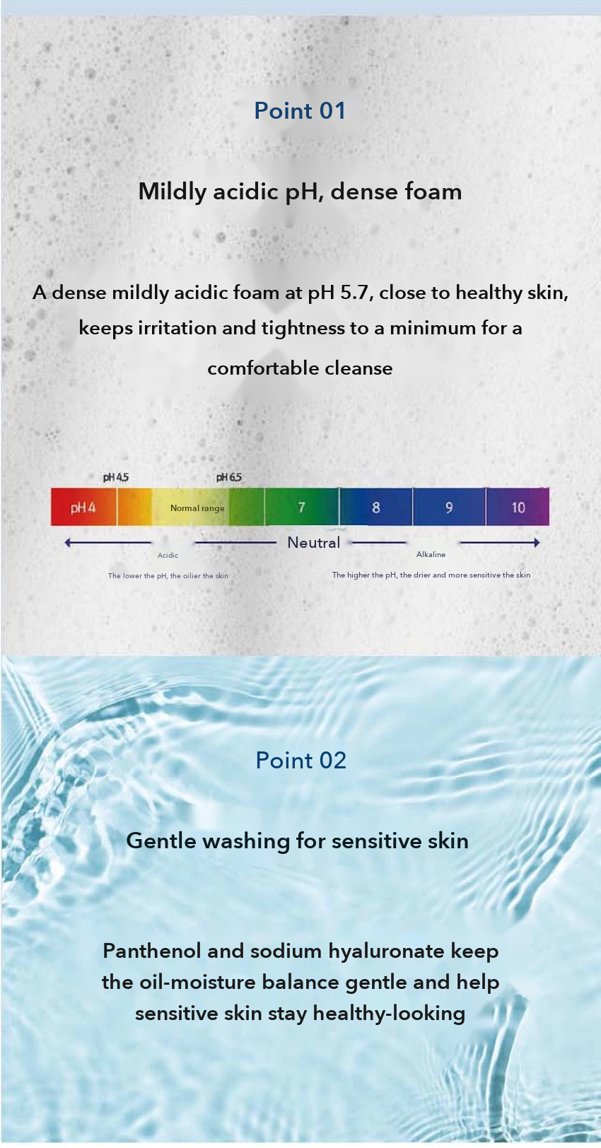 DAISO Mildly Acidic pH Cleansing Foam detail 02
