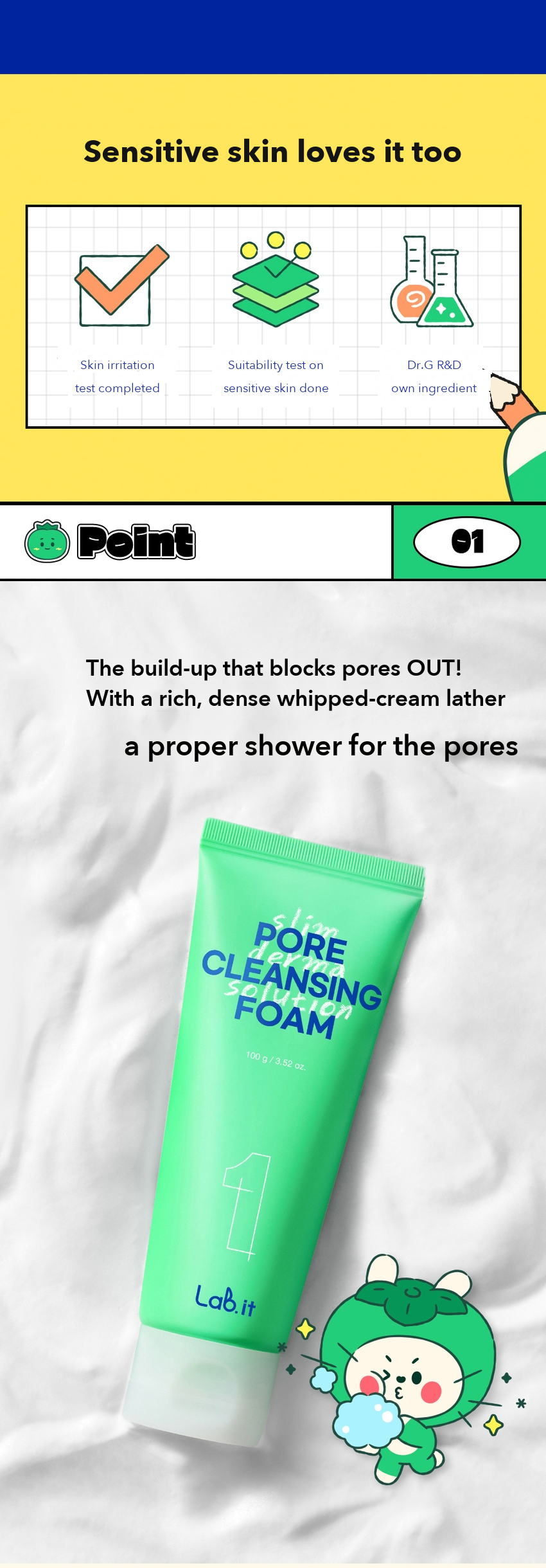 Lab.it Pore Cleansing Foam detail 3