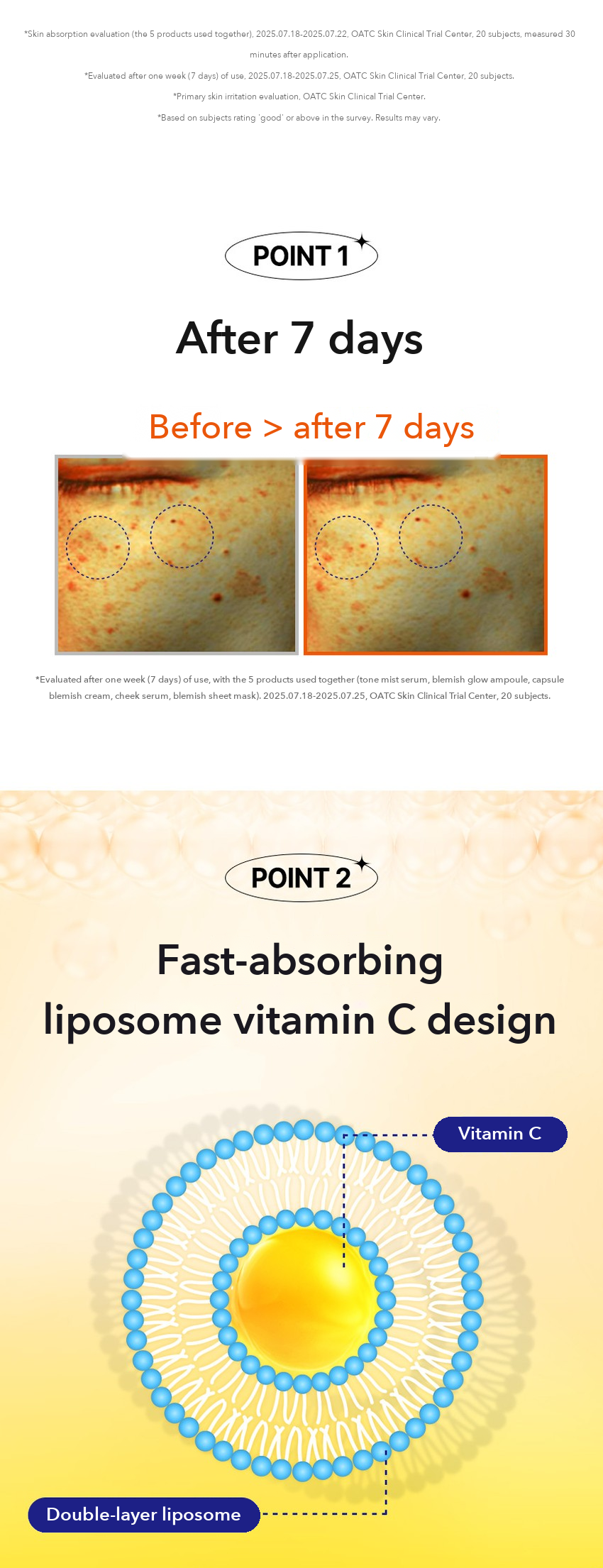 CLEADERM Liposome Vitamin C Blemish Glow Ampoule detail 04