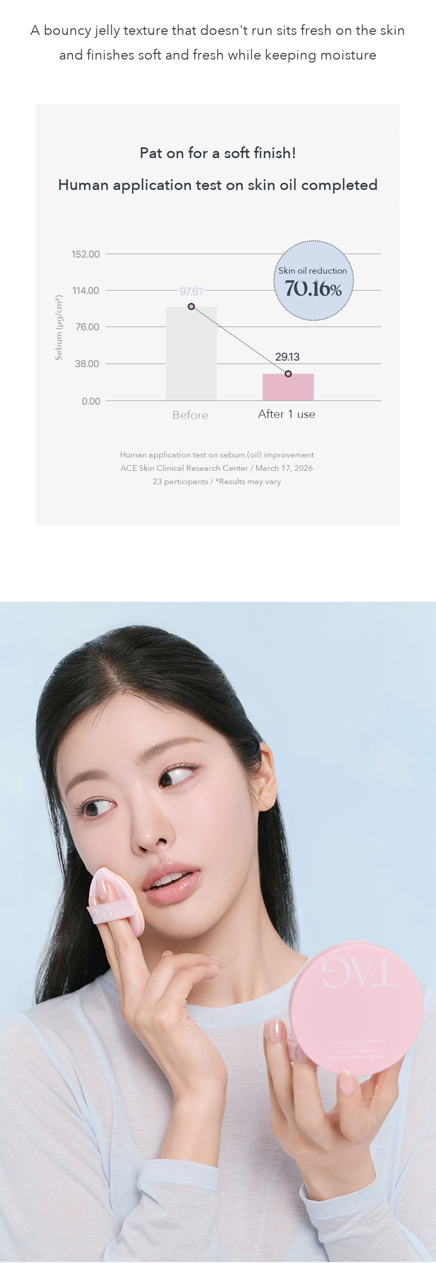 TAG No Sebum Mesh Cushion detail 4