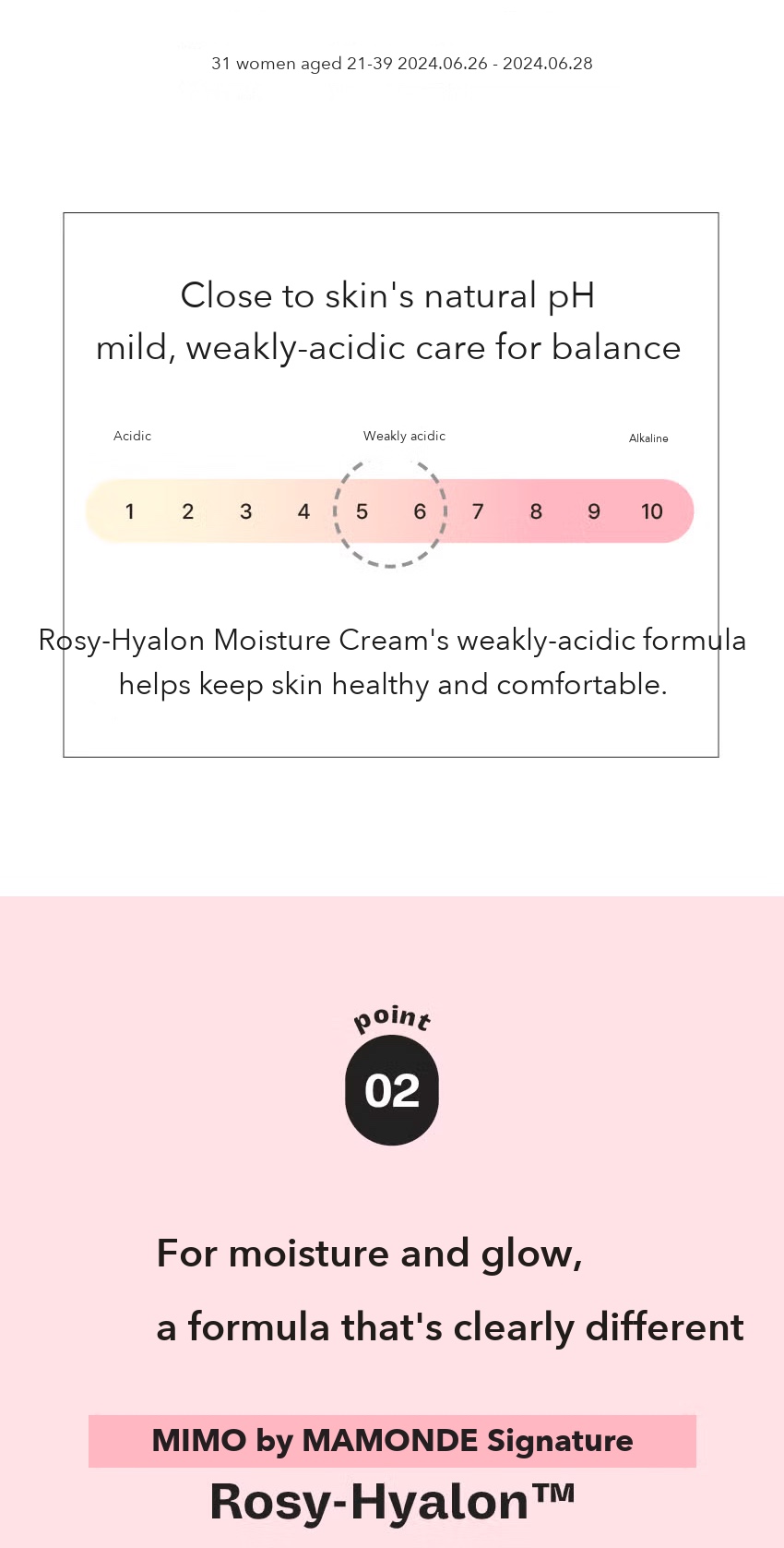 Mimo by Mamonde Rosy-Hyalon Moisture Cream 60ml detail 6